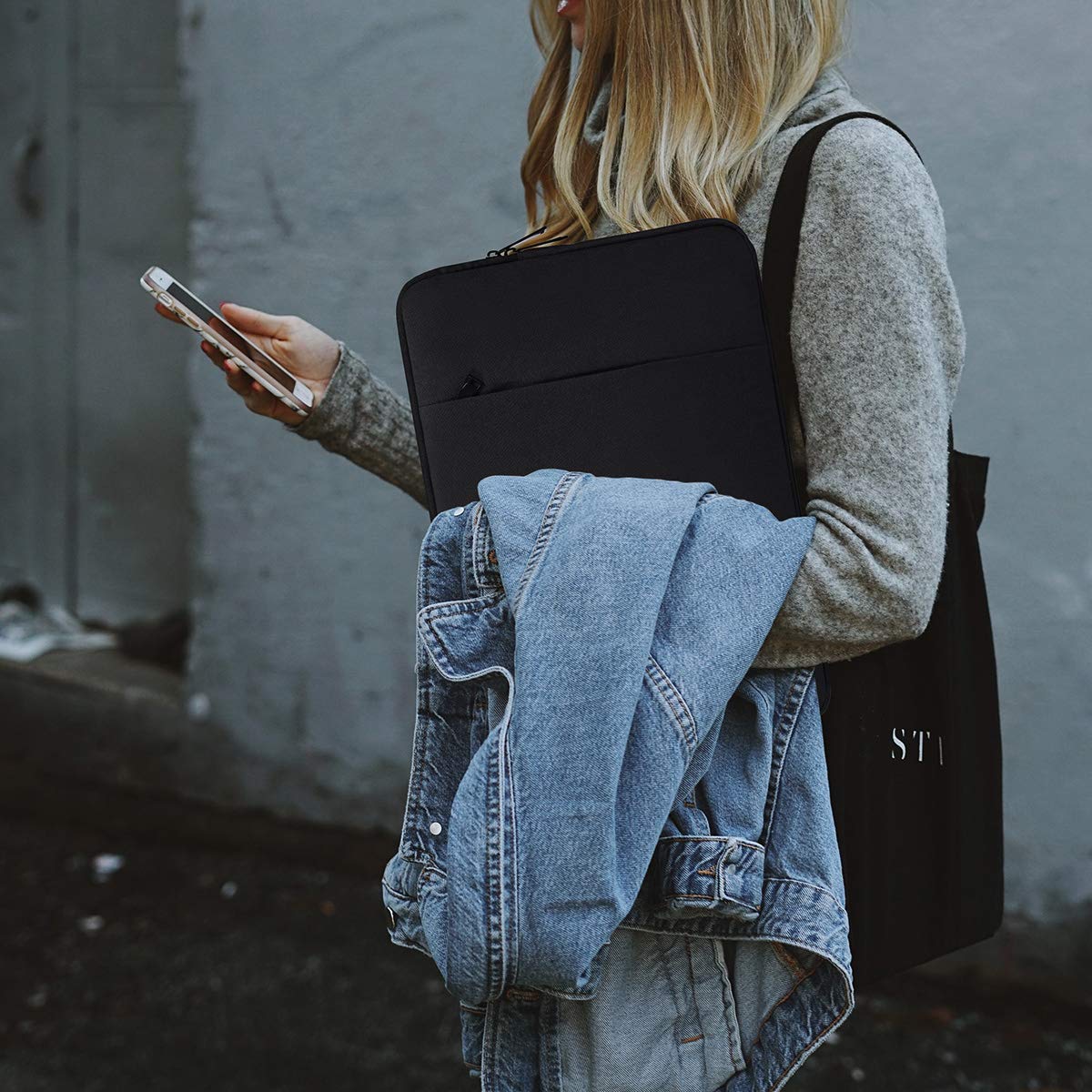 14 Inch Laptop Sleeve for Dell, HP, Lenovo & ASUS - Protective Computer Case Bag Compatible with Dell Latitude/Inspiron/XPS, HP EliteBook/Pavilion, Lenovo Yoga/ThinkPad (Black) - Perfect for Work, School & Travel