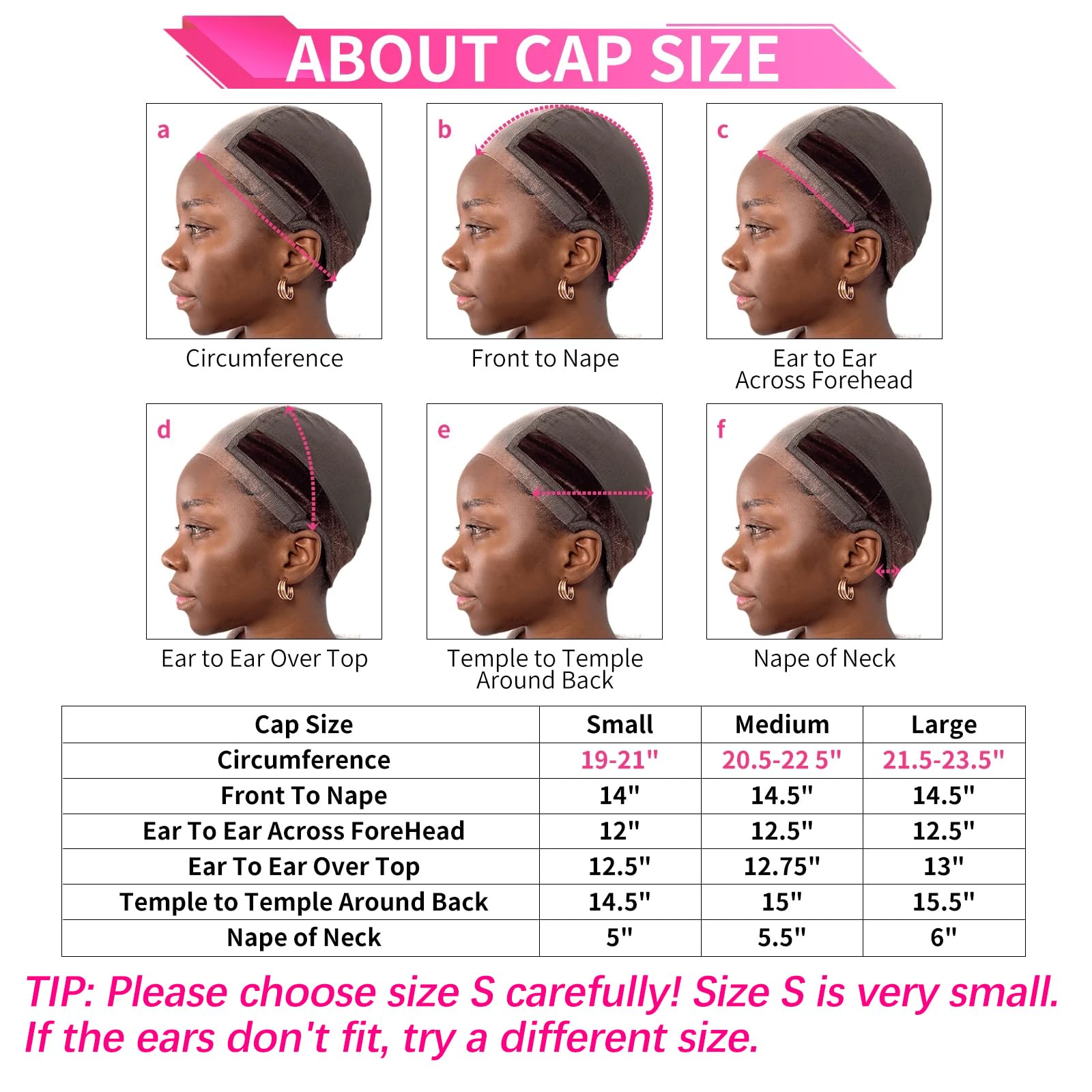 Labhairs 4x5 Lace Parting Wig Grip Cap for Women - Adjustable Non-Slip Wig Gripper with Velcro Headband for Glueless Wigs - Perfect for Daily Wear, Cosplay & Hair Loss Solutions (Brown, Large)