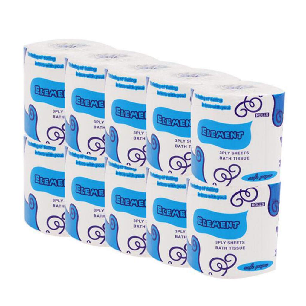 **Ultra Soft & Strong Toilet Paper Rolls – 10 Family Mega Rolls | Gentle Clean Touch | Hollow Core Replacement | Kitchen & Bathroom Use for Home & Office**