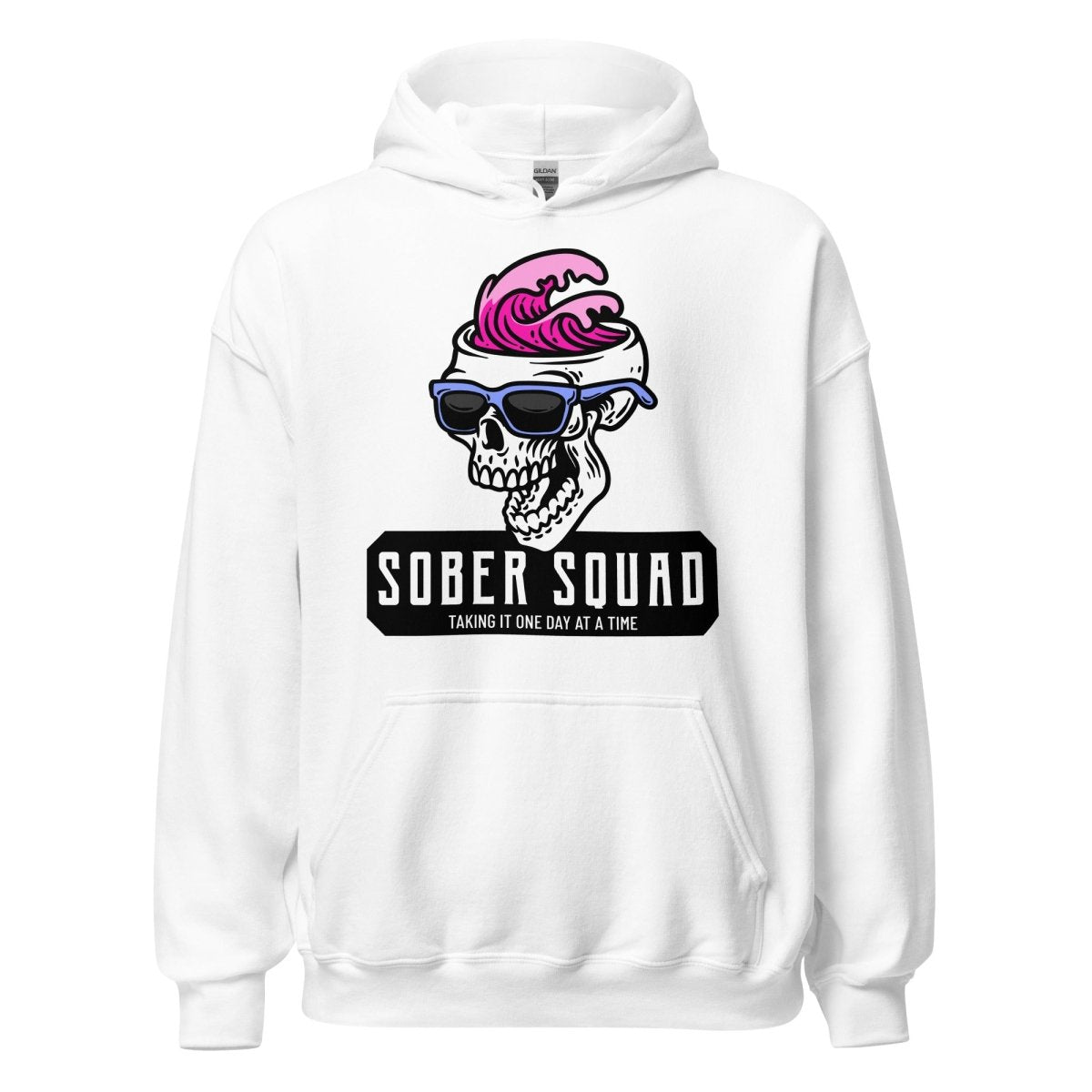 Sober Squad Hooded Sweatshirt - Comfortable Unisex Pullover for Recovery & Support | Perfect for AA Meetings, Sober Living & Everyday Wear