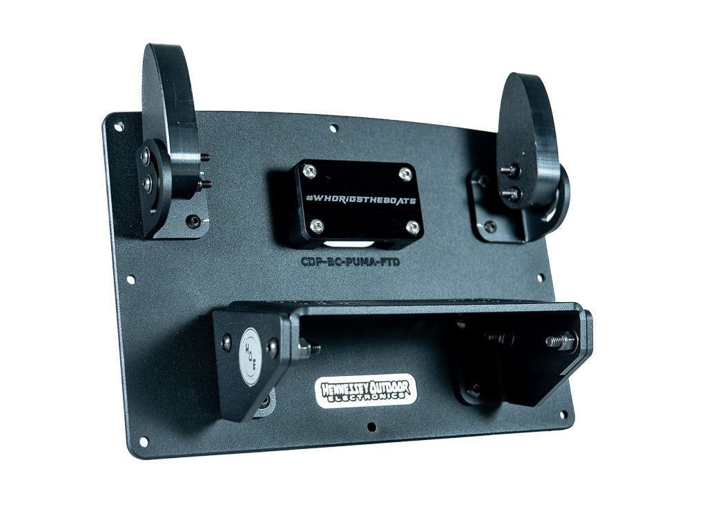H.O.E. Single Console Mount System for Bass Cat Puma FTD - Heavy Duty Boat Fishing Rod Holder for Bass Anglers & Tournament Fishing