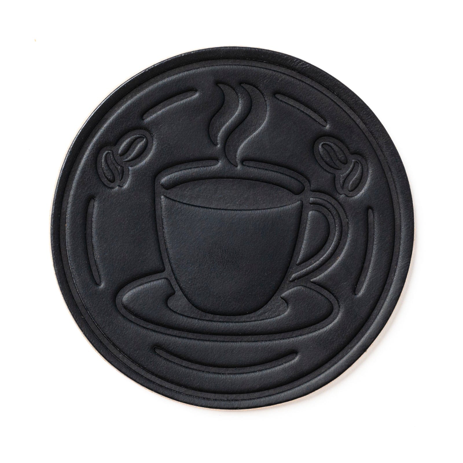 Premium Leather Coasters Set of 4 - Absorbent Drink Pads for Coffee, Tea & Wine - Elegant Home & Office Bar Accessories