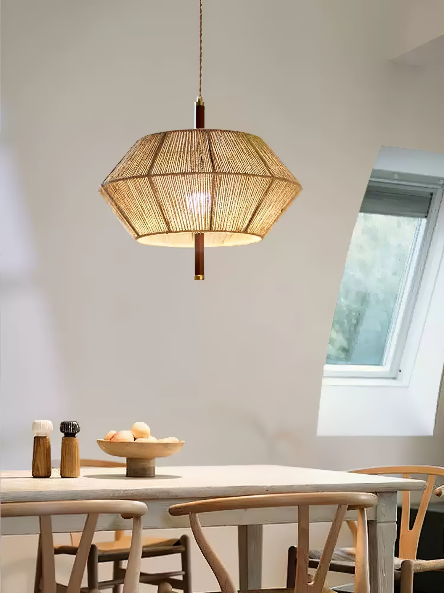 Aluna Corded Pendant Light - Modern Hanging Ceiling Fixture for Kitchen Island, Dining Room & Bedroom Lighting