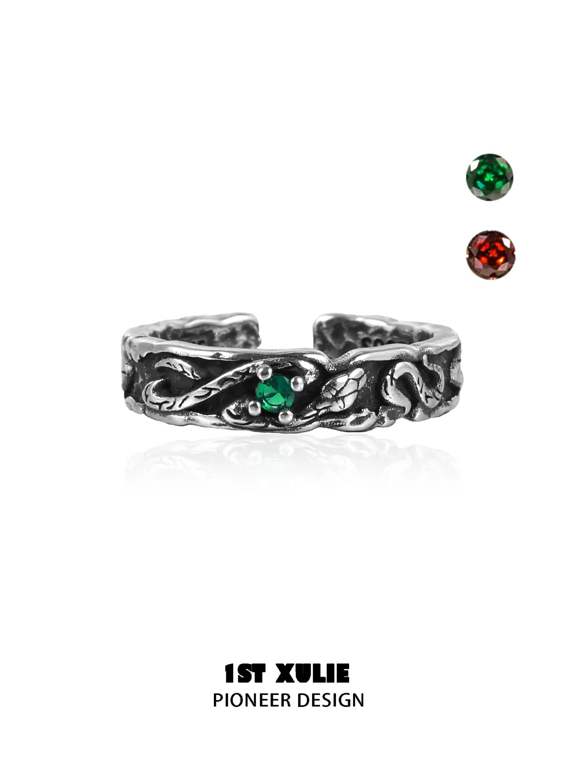 S925 Sterling Silver Zircon Snake Bite Couple Rings for Women & Men - Perfect for Anniversary Gifts, Valentine's Day & Romantic Occasions