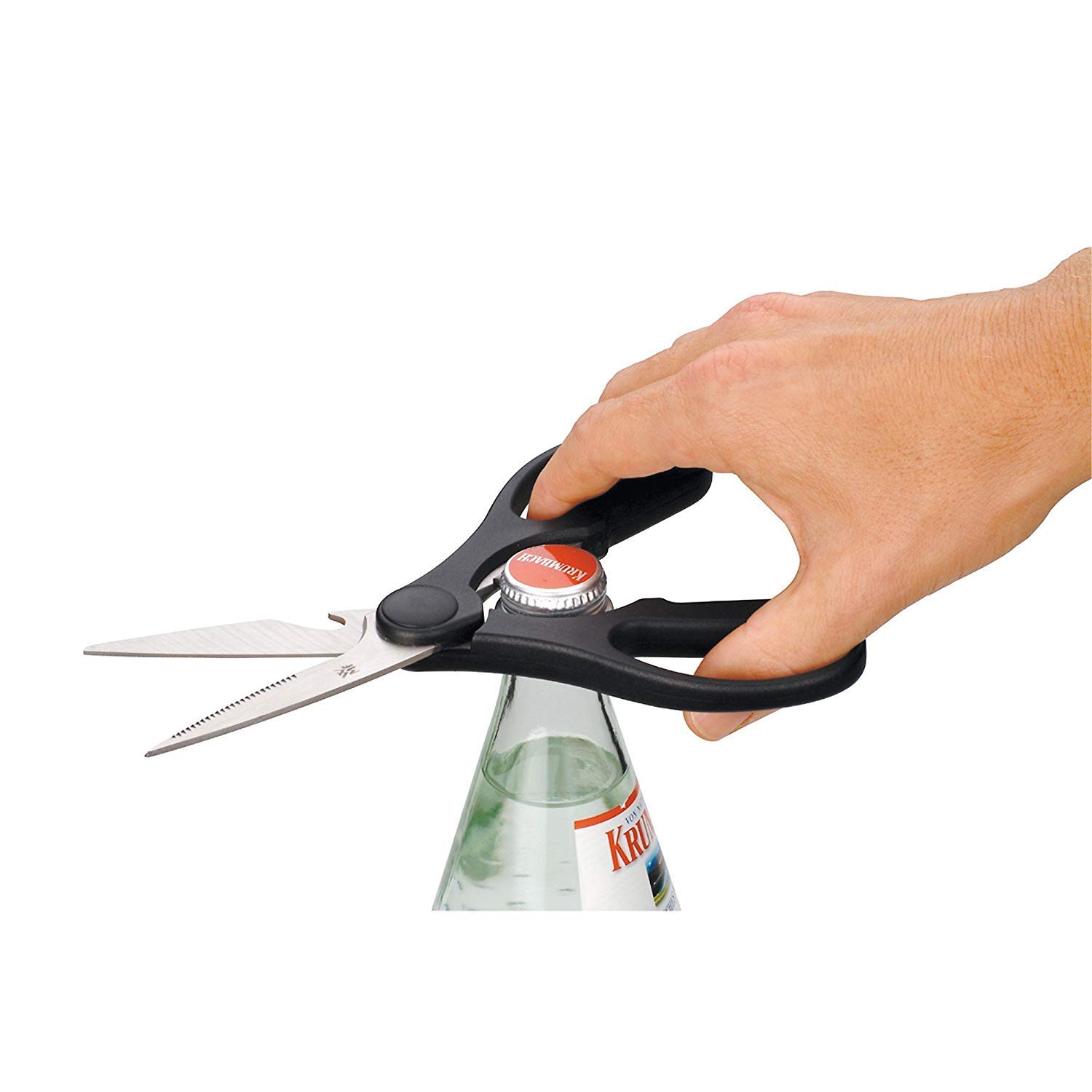 WMF 1873999990 Premium Kitchen Scissors - Heavy Duty Stainless Steel Household Shears (Black) for Cutting Meat, Poultry, Herbs & Packaging - Ideal for Home Cooking, Crafting & DIY Projects