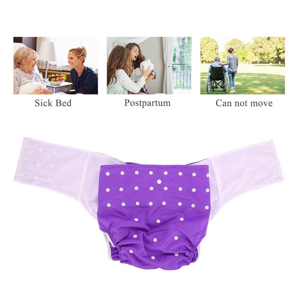 **Reusable Adult Pocket Diaper - Adjustable, Breathable & Leakproof Washable Incontinence Underwear for Day/Night Use - Comfortable & Discreet for Active Lifestyles**