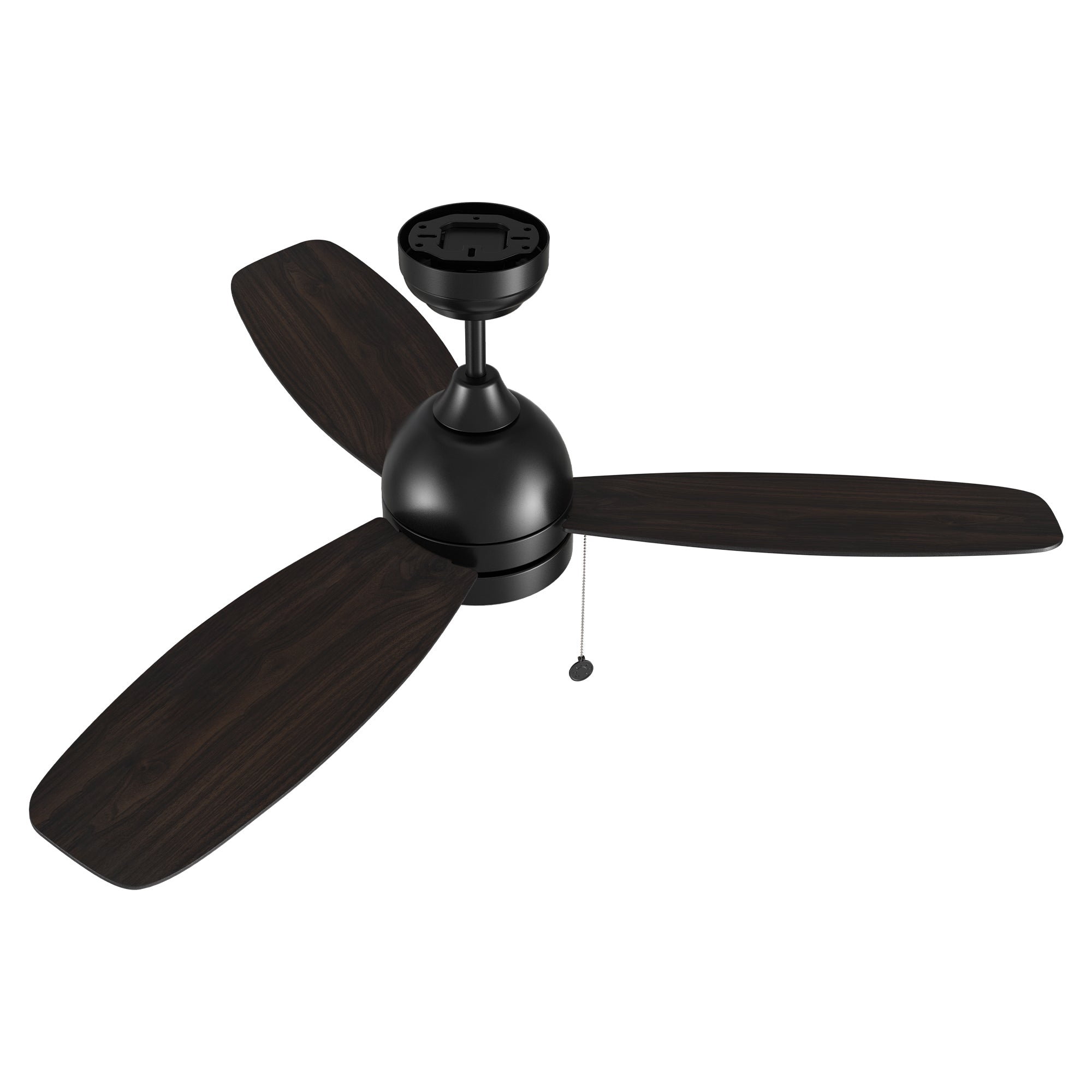 52 Inch Ceiling Fan with LED Light and Pull Chain - Modern Indoor/Outdoor Fan for Bedroom, Living Room, Patio - Quiet DC Motor, Remote Control, Energy Efficient