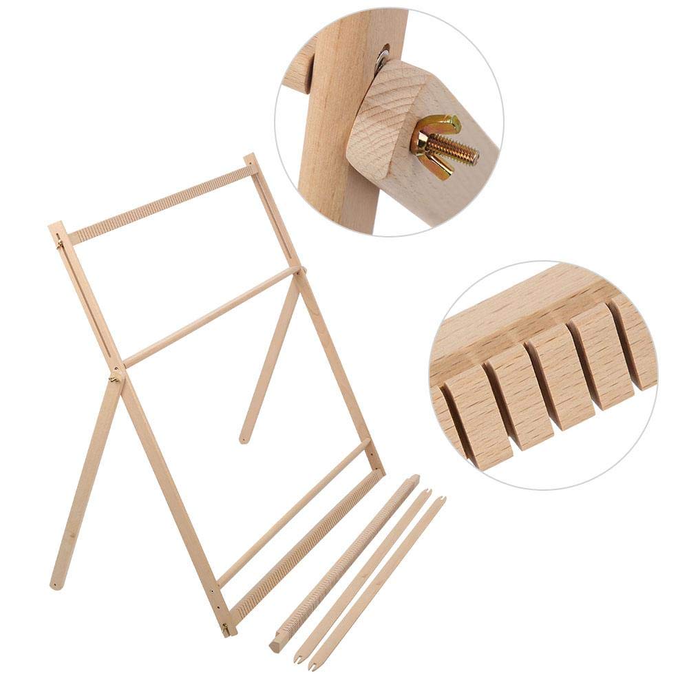 Wooden Multi-Craft Weaving Loom with Stand - DIY Hand Knitting Frame for Tapestry, Wool & Yarn Crafts - Perfect for Kids, Girls & Beginners - Home Decor & Gift Making Tool