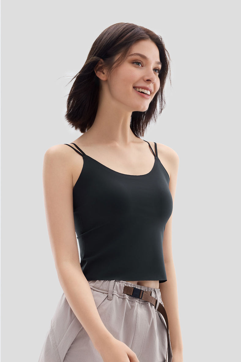 Bare Women's Seamless Lightweight Bra Tank Top - Comfortable Wireless Bralette for Yoga, Workout & Everyday Wear