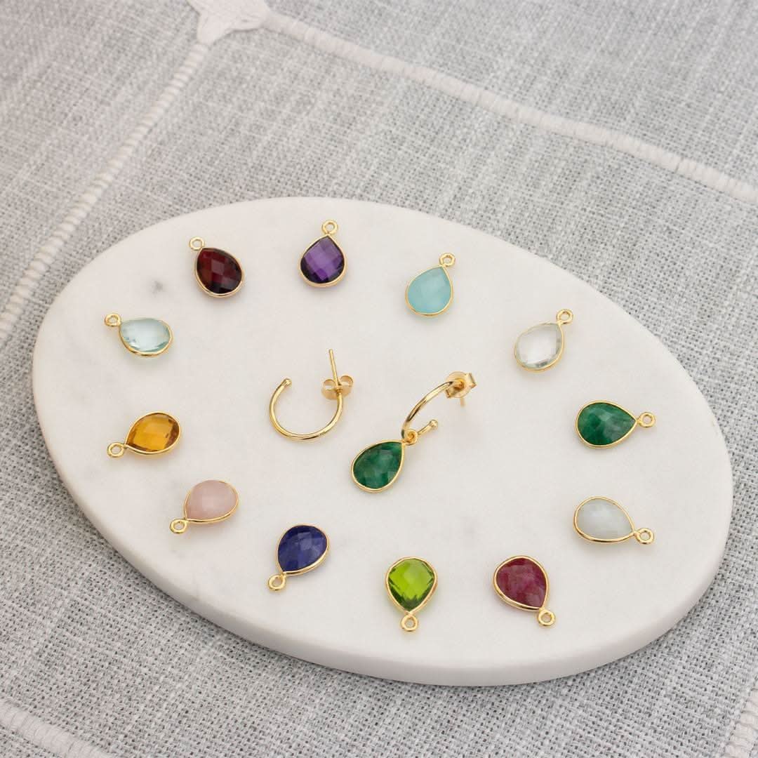 Amethyst Hoop Earrings Sterling Silver | February Birthstone Jewelry | Dainty Purple Gemstone Earrings for Women | Perfect Gift for Birthday, Anniversary & Valentine's Day