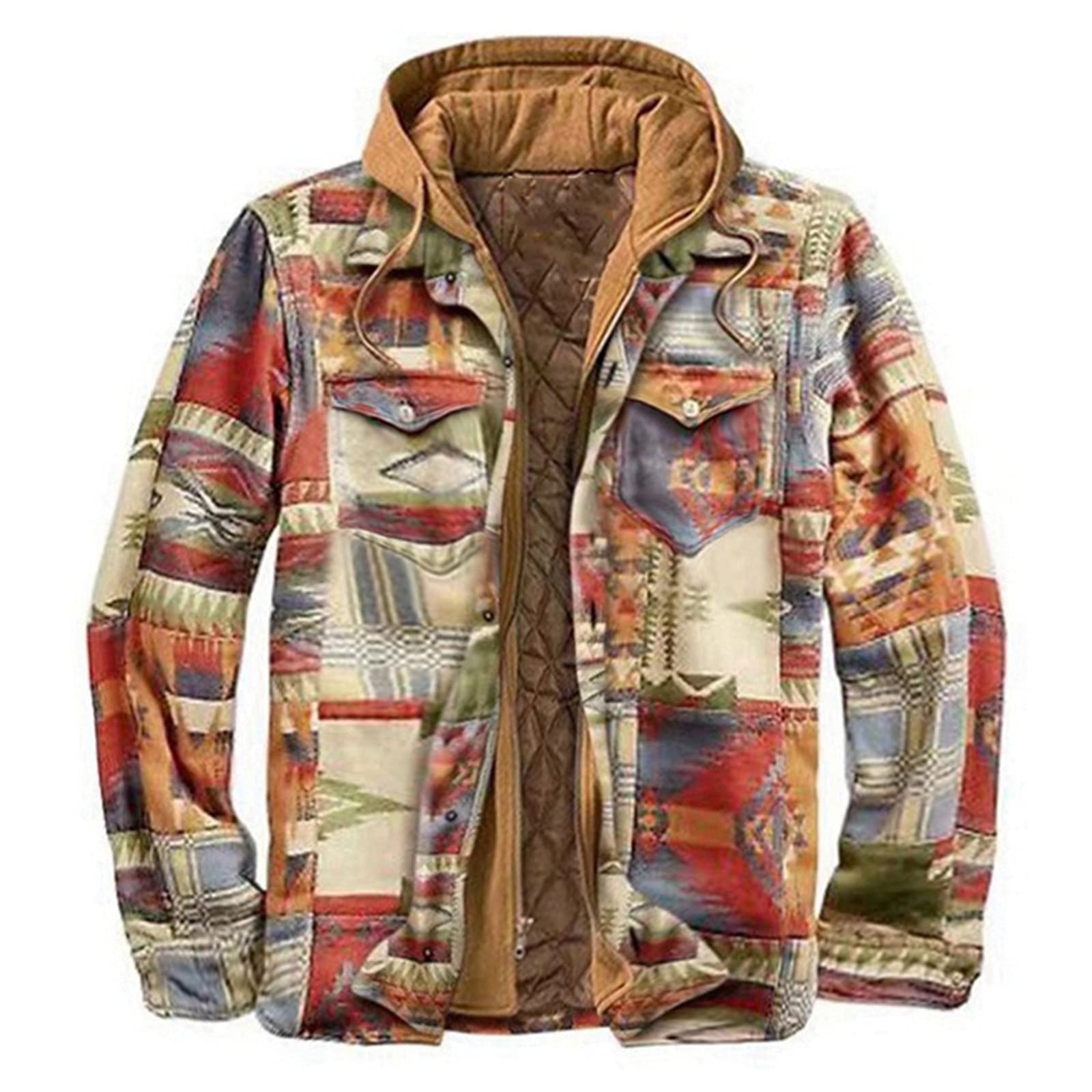 Men's Long White Faux Fur Coat & Brown Bomber Jacket - Winter Warm Laundry Coats, Black Dress Coat, Army Green Jacket, Denim Puff Sleeve Jacket & Bubble Coat | Casual Outerwear for Street Style, Date Night & Cold Weather Protection