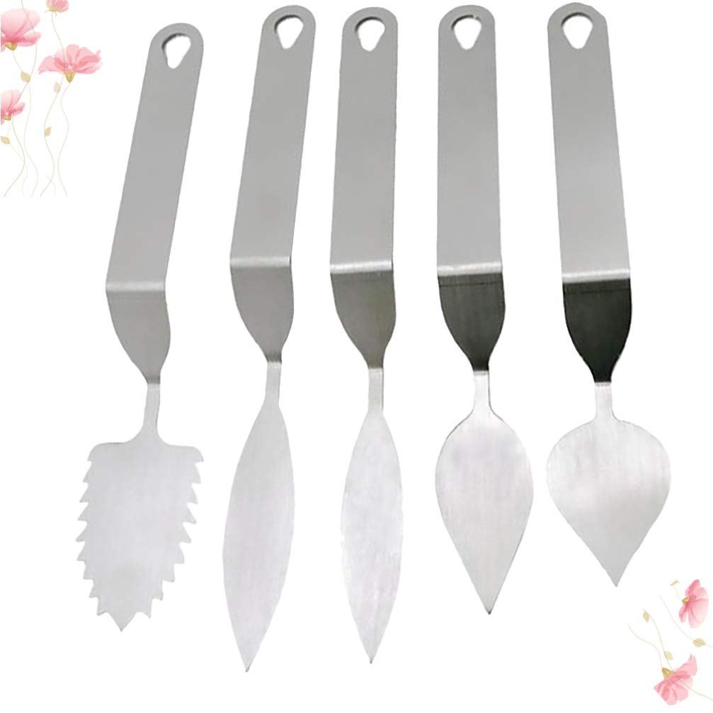 5-Piece Chocolate Molds Set - Leaf-Shaped Cutter, Chocolate Spatula & Cake Decorating Tools for Baking, Mousse, Fondant - Perfect for DIY Desserts & Home Baking Gifts