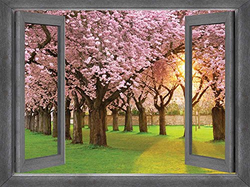 Row of Blossom Trees-1