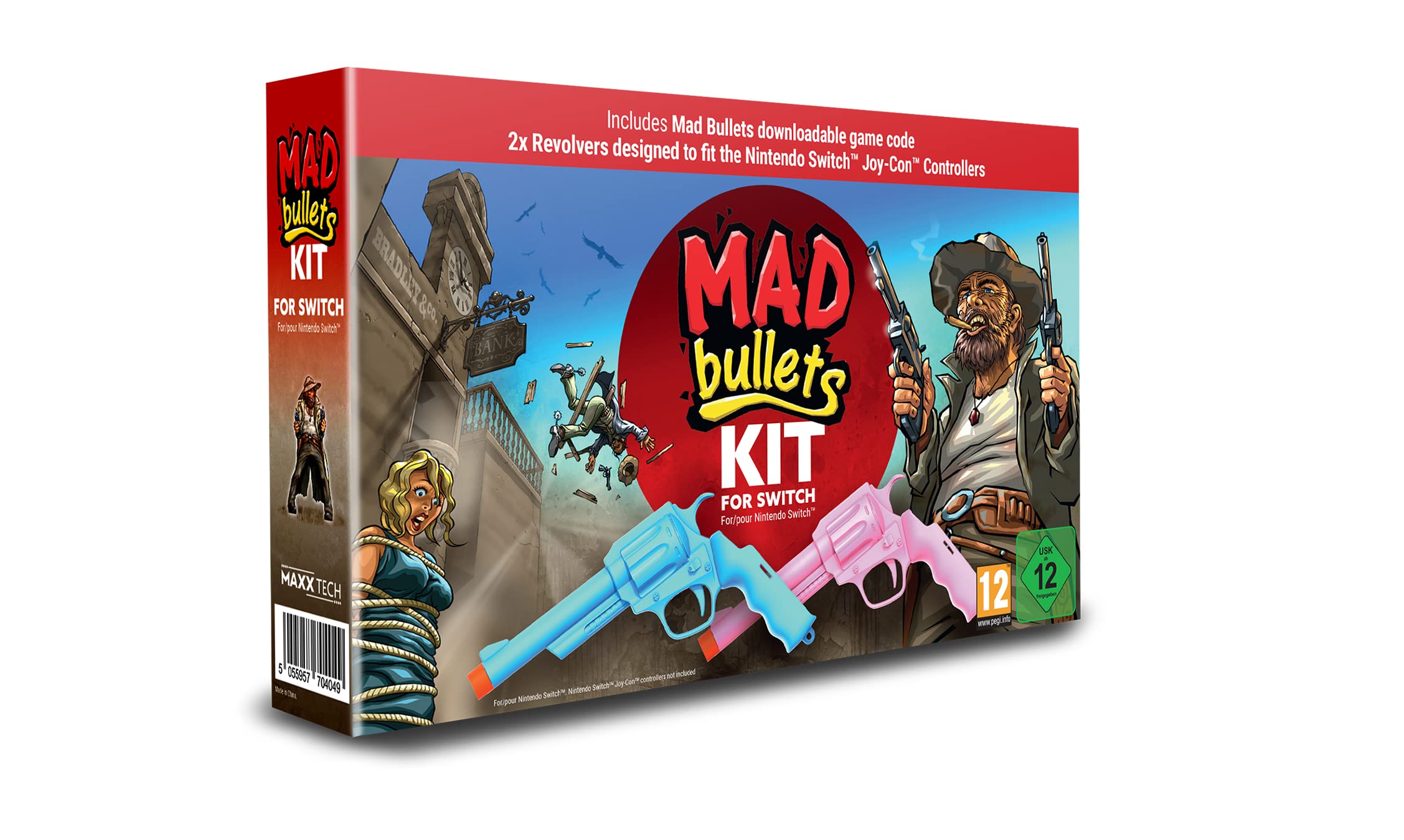 Mad Bullets Kit for Nintendo Switch - Fun Shooting Game for Kids & Adults | Perfect for Family Game Nights & Party Entertainment