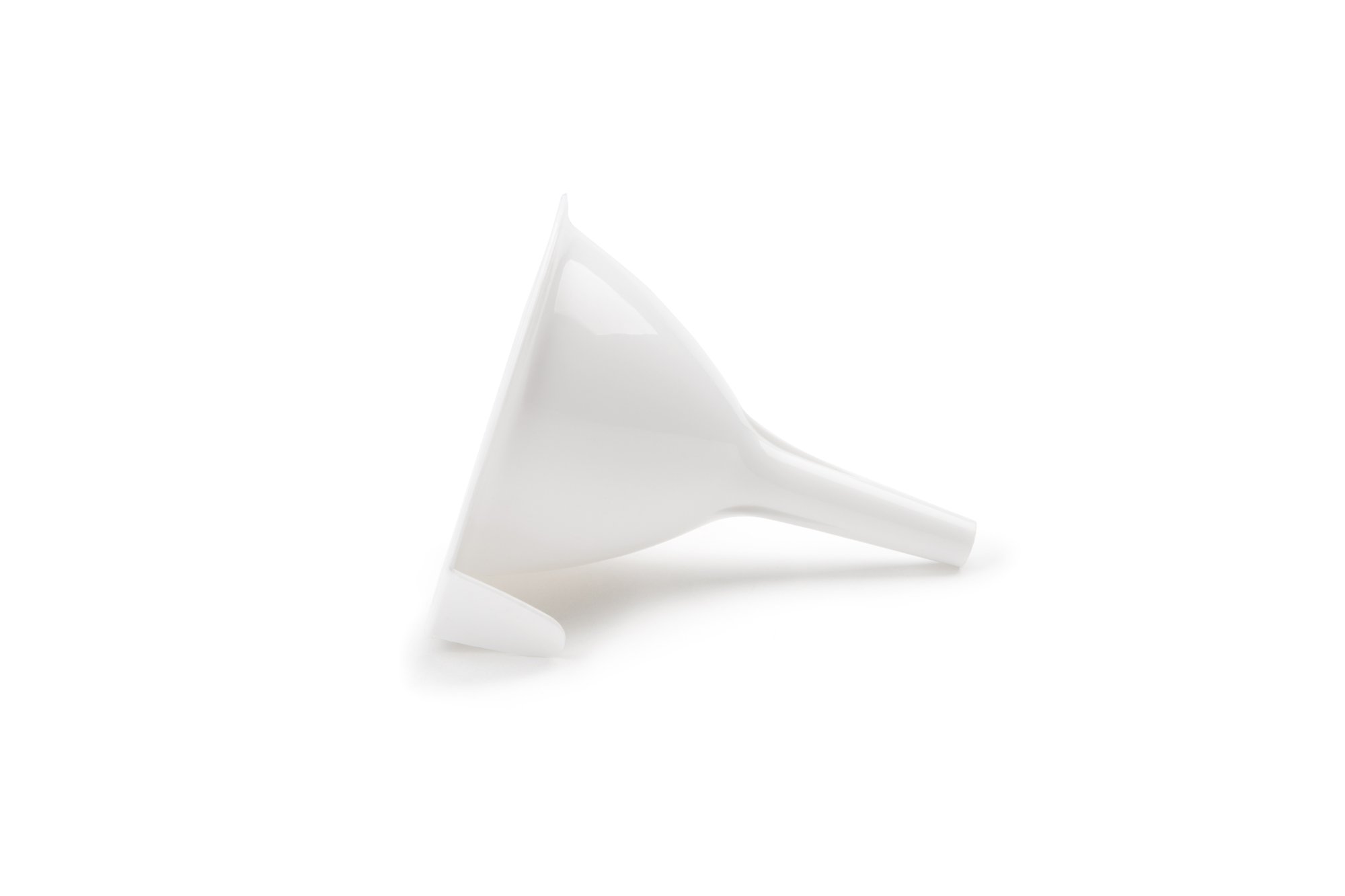 Fox Run 4-Inch Plastic Funnel - White - Ideal for Baking, Cooking, Oil Pouring & DIY Projects