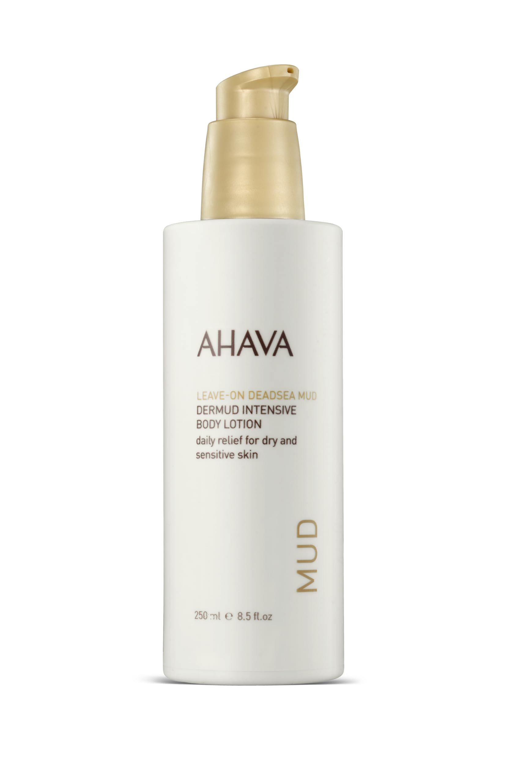 Ahava Dermud Intensive Body Lotion 250ml - Ultra Hydrating Moisturizer for Dry Skin | Dermatologist Recommended | Perfect for Daily Use & After Shower Care