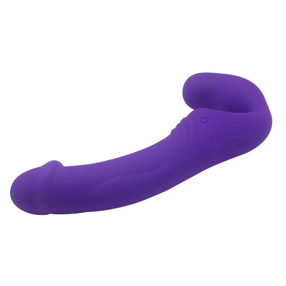 Double Rider Vibrating Strapless Strap-On Dildo for Women & Couples - Hands-Free Wearable Harness for Lesbian & Solo Play - Perfect for Couples Bonding & Bedroom Fun