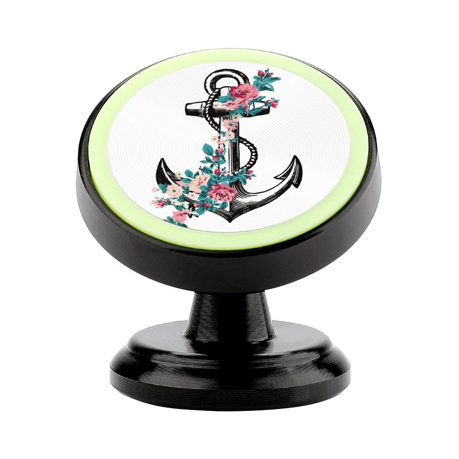 360° Rotating Magnetic Phone Car Mount - Universal Dashboard Holder for iPhone, Samsung & Most Smartphones | Strong Flower Anchor Magnet, Adjustable Stand | Perfect for Hands-Free Navigation, Rideshare & Road Trips