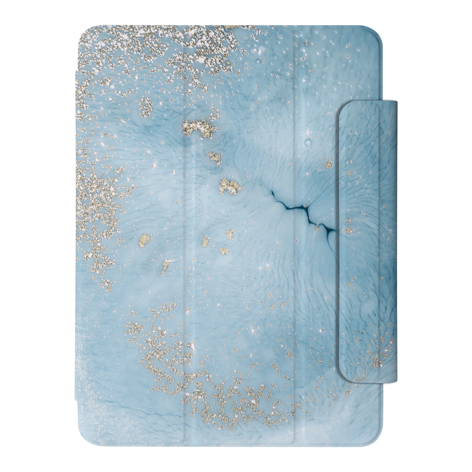 SlimFit Marble Gold iPad Case - Ultra Thin Lightweight Protective Cover for iPad Air/Pro, Perfect for Work, Travel & Everyday Use