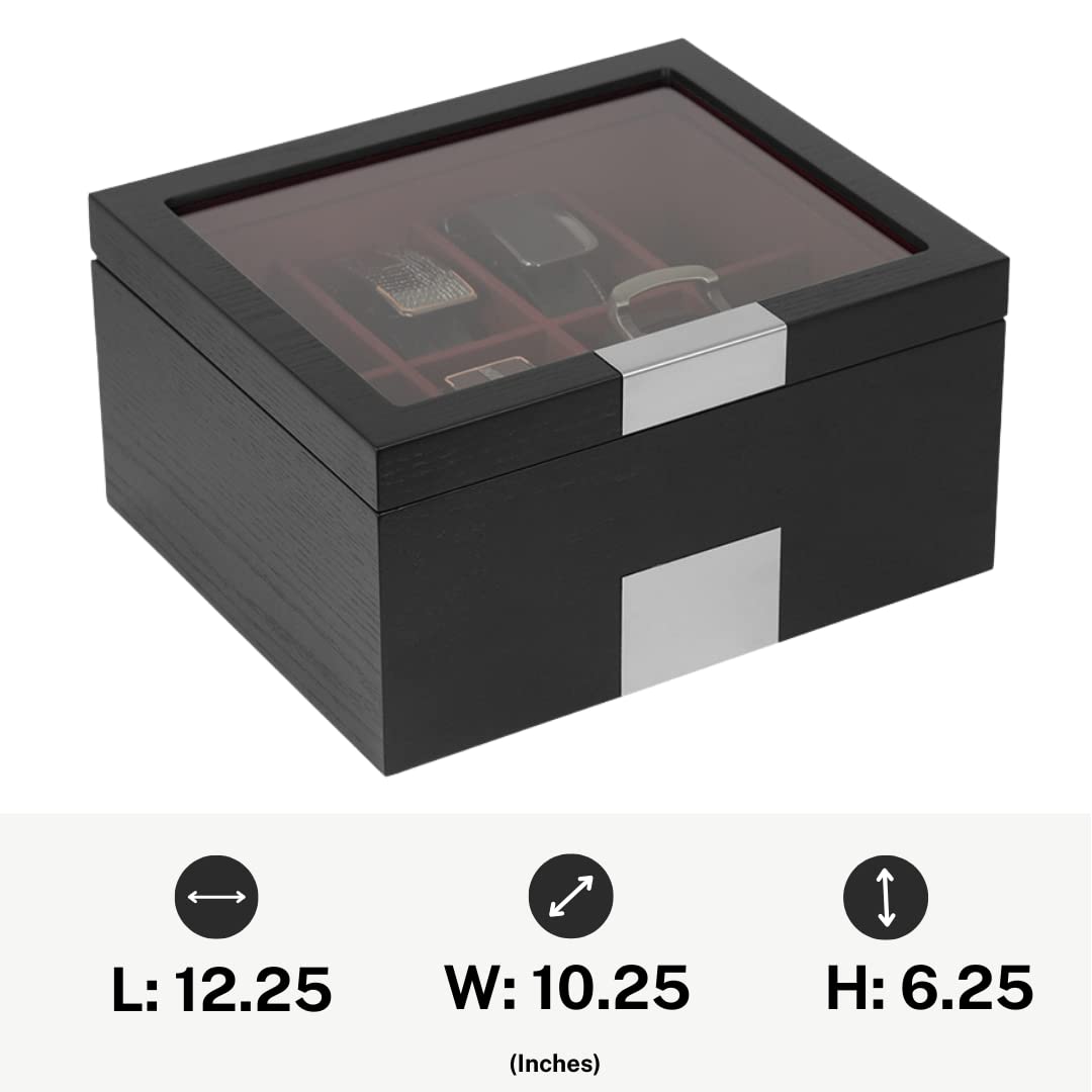 Premium Leather Executive Belt for Men - Stylish Dress Belt with Gift Box & Organizer - Perfect for Business, Office, and Formal Occasions