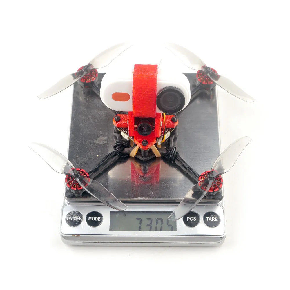 Happymodel Crux3 1S ELRS FPV Drone - Compatible with CaddxFPV Peanut & Insta360 GO2 - Lightweight Toothpick Quadcopter for Racing and Aerial Photography