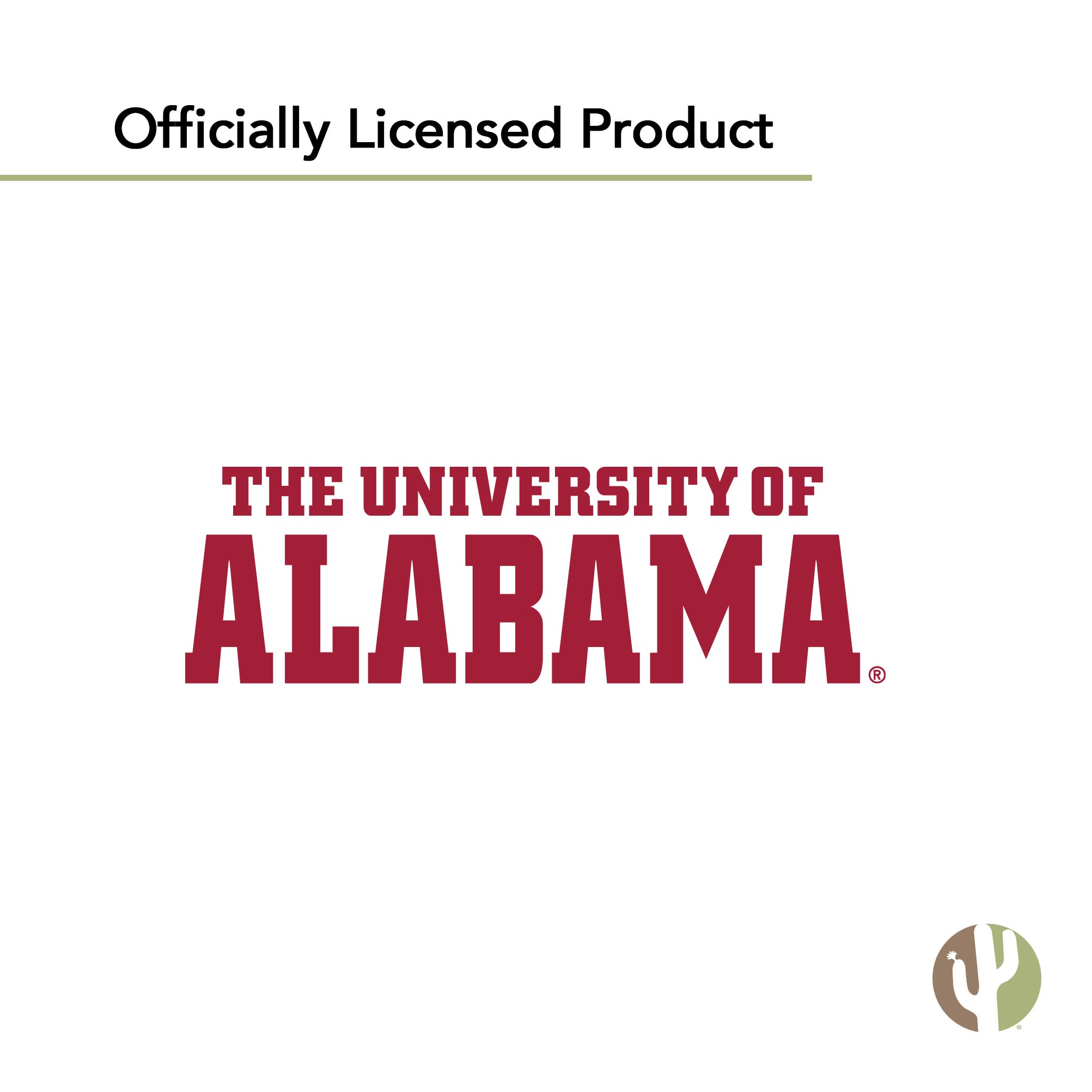 University of Alabama Roll Tide Bama Crimson Tide Desert Cactus Logo Vinyl Decal - 15 Inch Sticker for Laptop, Water Bottle, Car, Scrapbook - Perfect for Game Day, Tailgating & College Dorm Decor