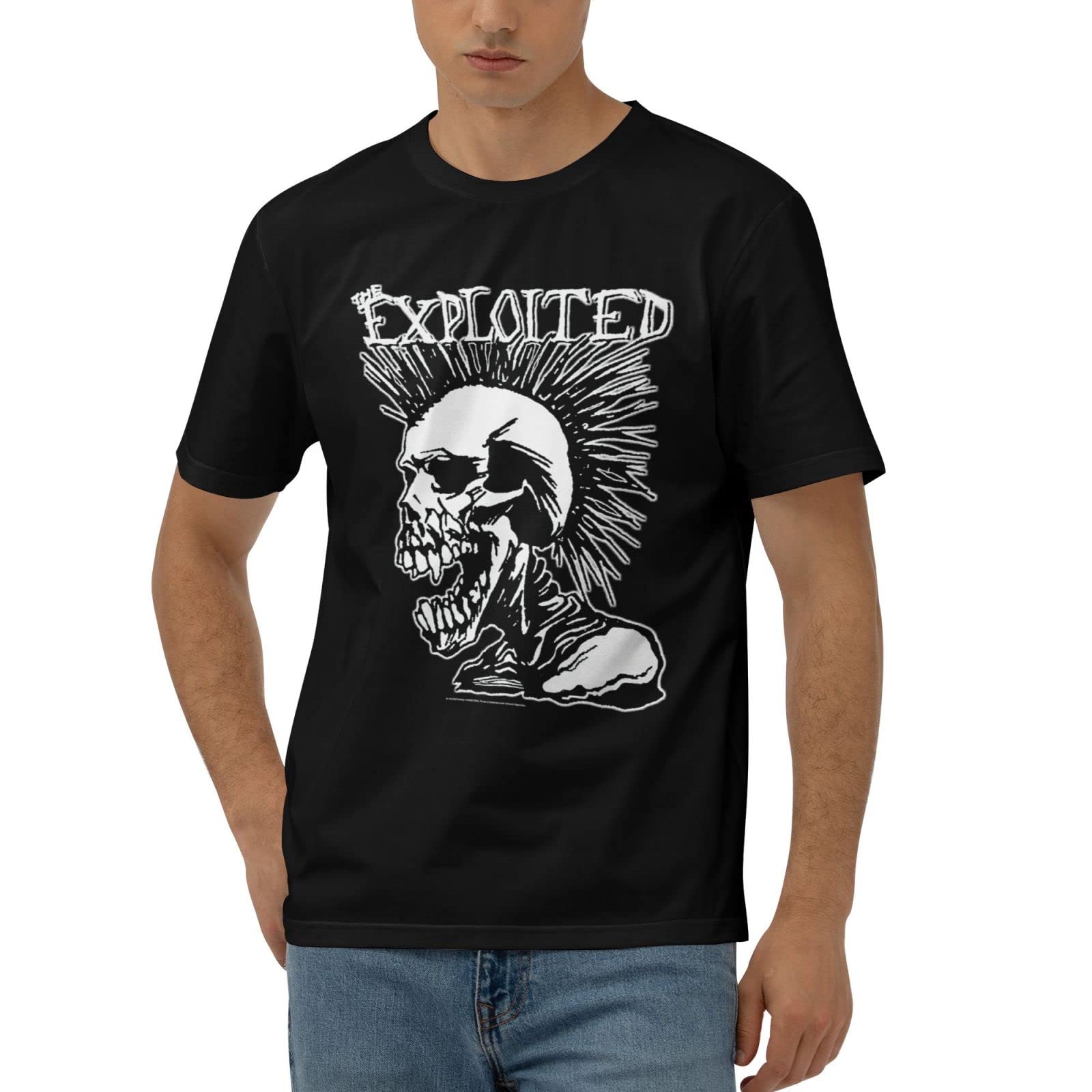 QIANLIJI Men's Casual Short Sleeve Crew Neck T-Shirt - Breathable Cotton Tee for Everyday Wear, Gym, and Outdoor Activities