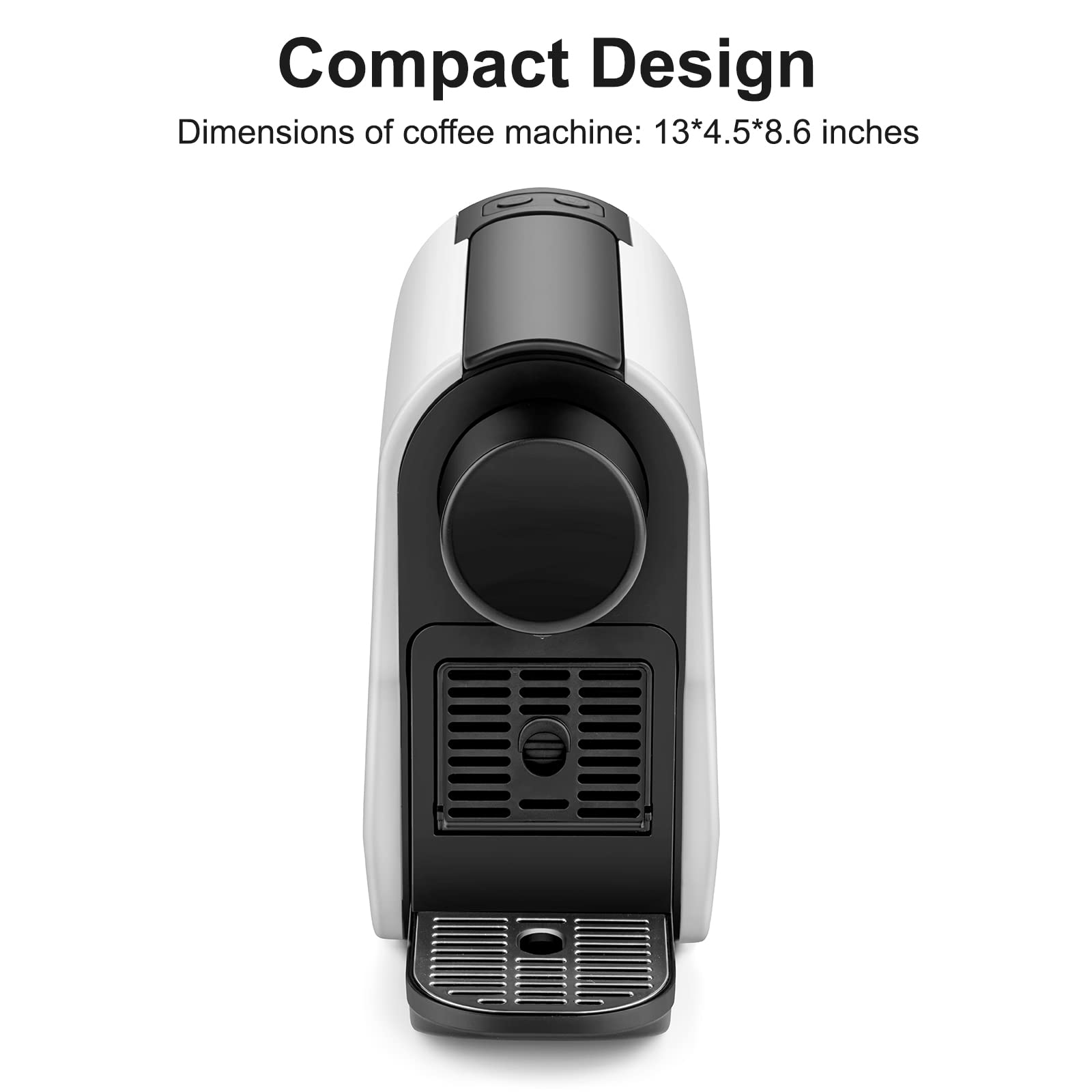 Mini Espresso Machine for Nespresso Original Line Pods - Compact Capsule Coffee Maker with 20 Bar Pressure Pump & 22oz Removable Tank | Perfect for Home, Office & Small Spaces