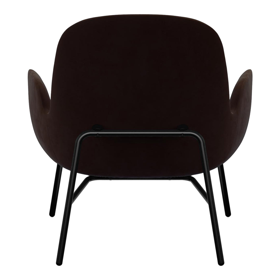 Modern Era Lounge Chair - Low Profile Mid Century Design for Living Room, Bedroom & Office - Comfortable Relaxing Armchair with Wooden Legs
