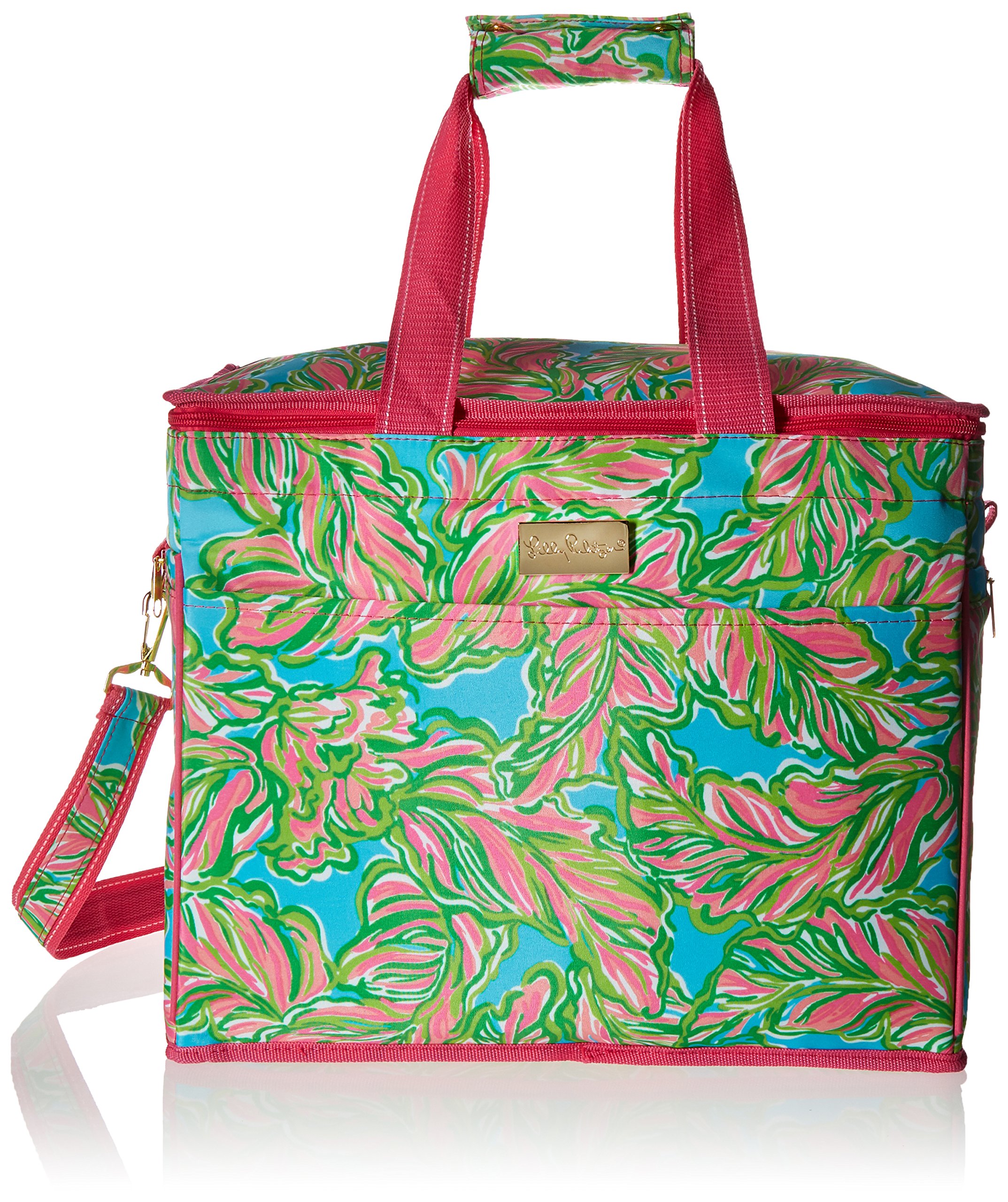 Lilly Pulitzer Insulated Beach Cooler Tote Bag - In the Bungalows Green - Perfect for Picnics, Pool Parties & Summer Outings