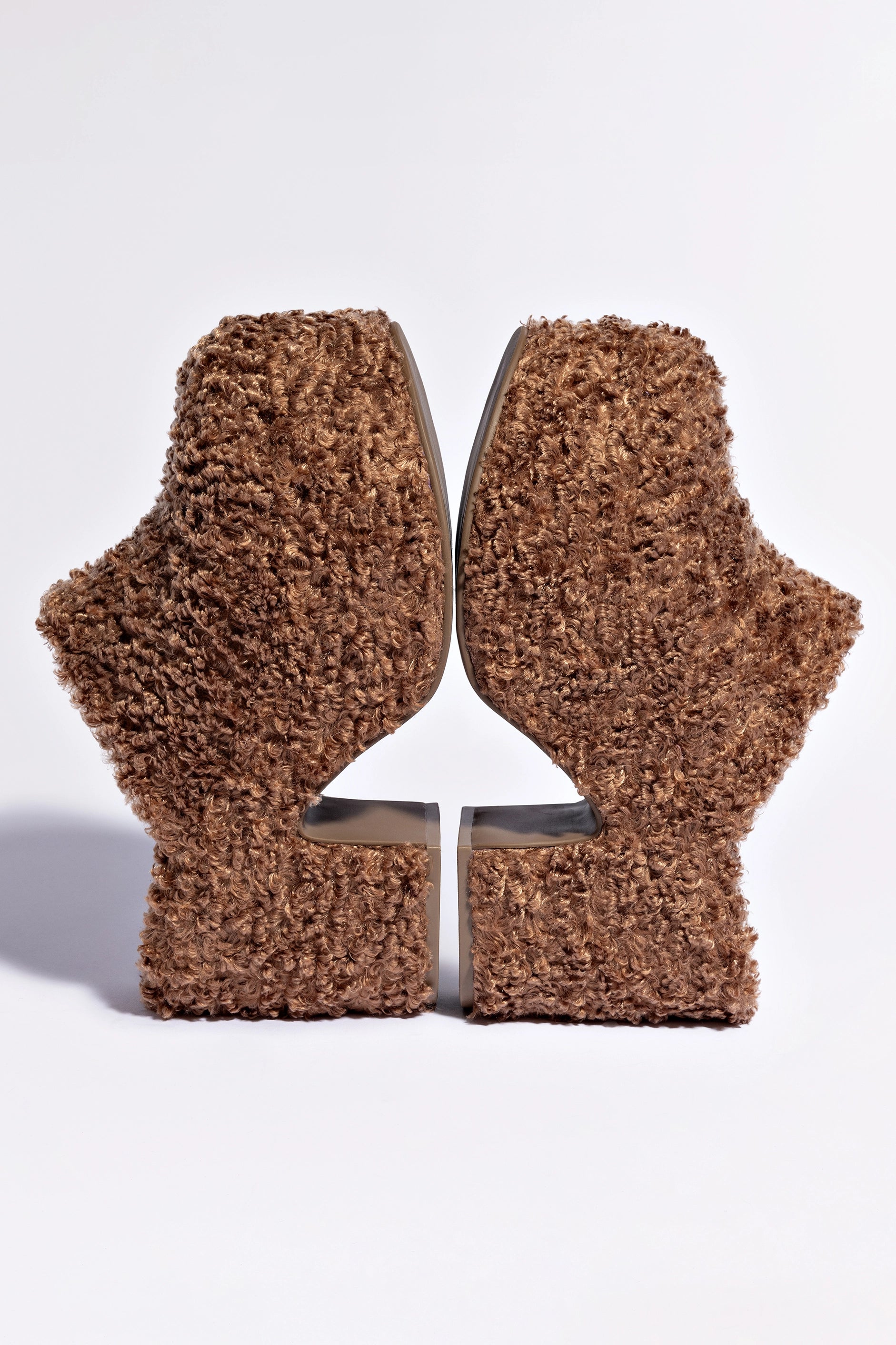 Miso Clog Brown Shearling Slippers - Warm & Comfortable Winter House Shoes for Women, Indoor & Outdoor Use - Perfect for Home, Office, and Casual Wear