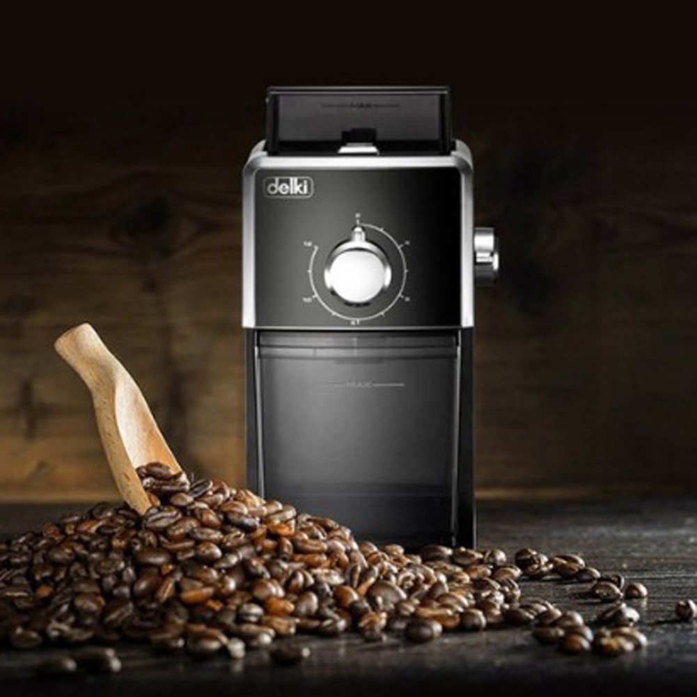 DELKI DKM 5278 Electric Coffee Grinder for Fresh Beans - 220V Stainless Steel Blade Mill for Espresso, French Press & Drip Coffee - Perfect for Home Kitchen & Office Use