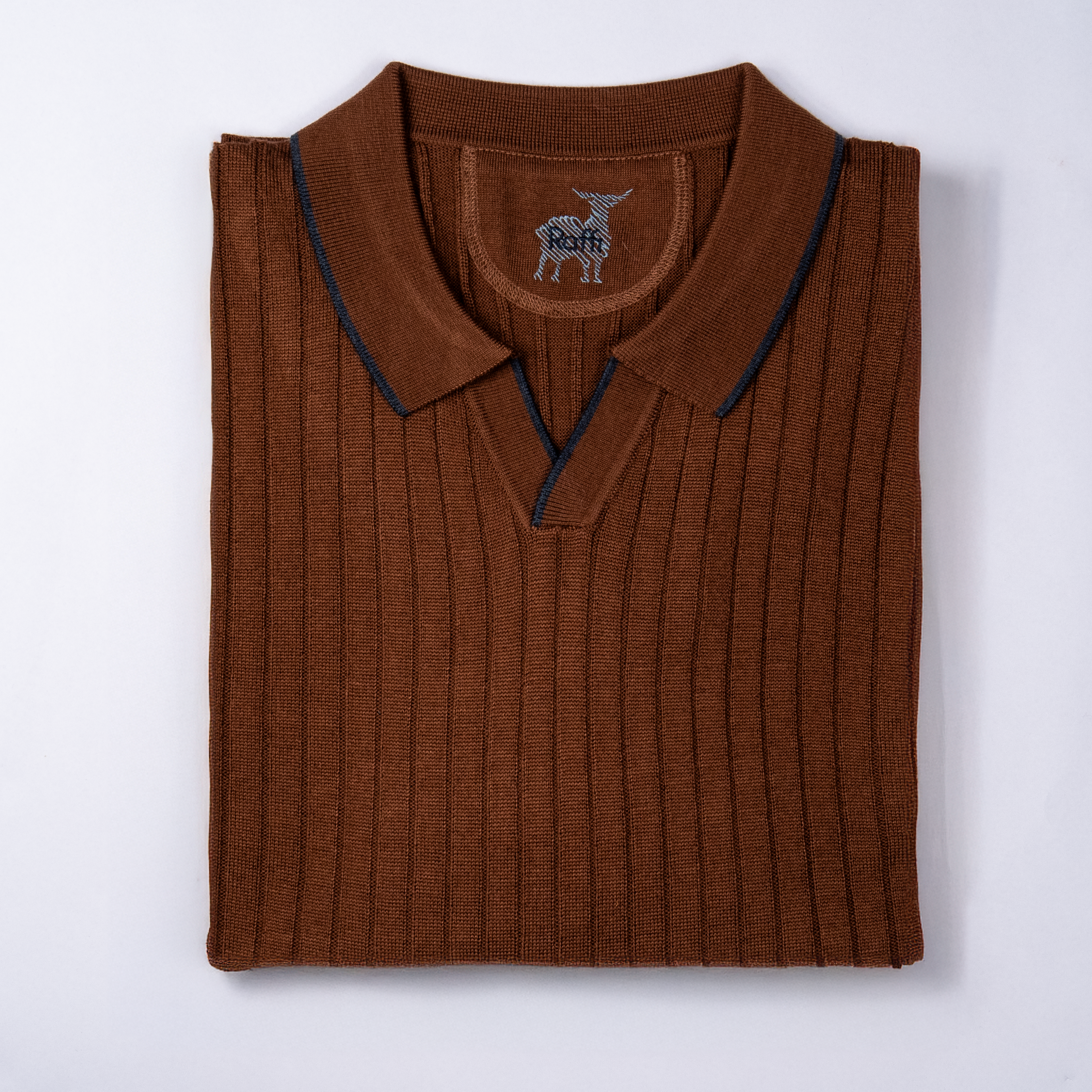 RAFFI SLD Johnny Collar Sweater for Men - Soft & Stylish Knit Pullover - Perfect for Casual Wear, Office & Date Nights
