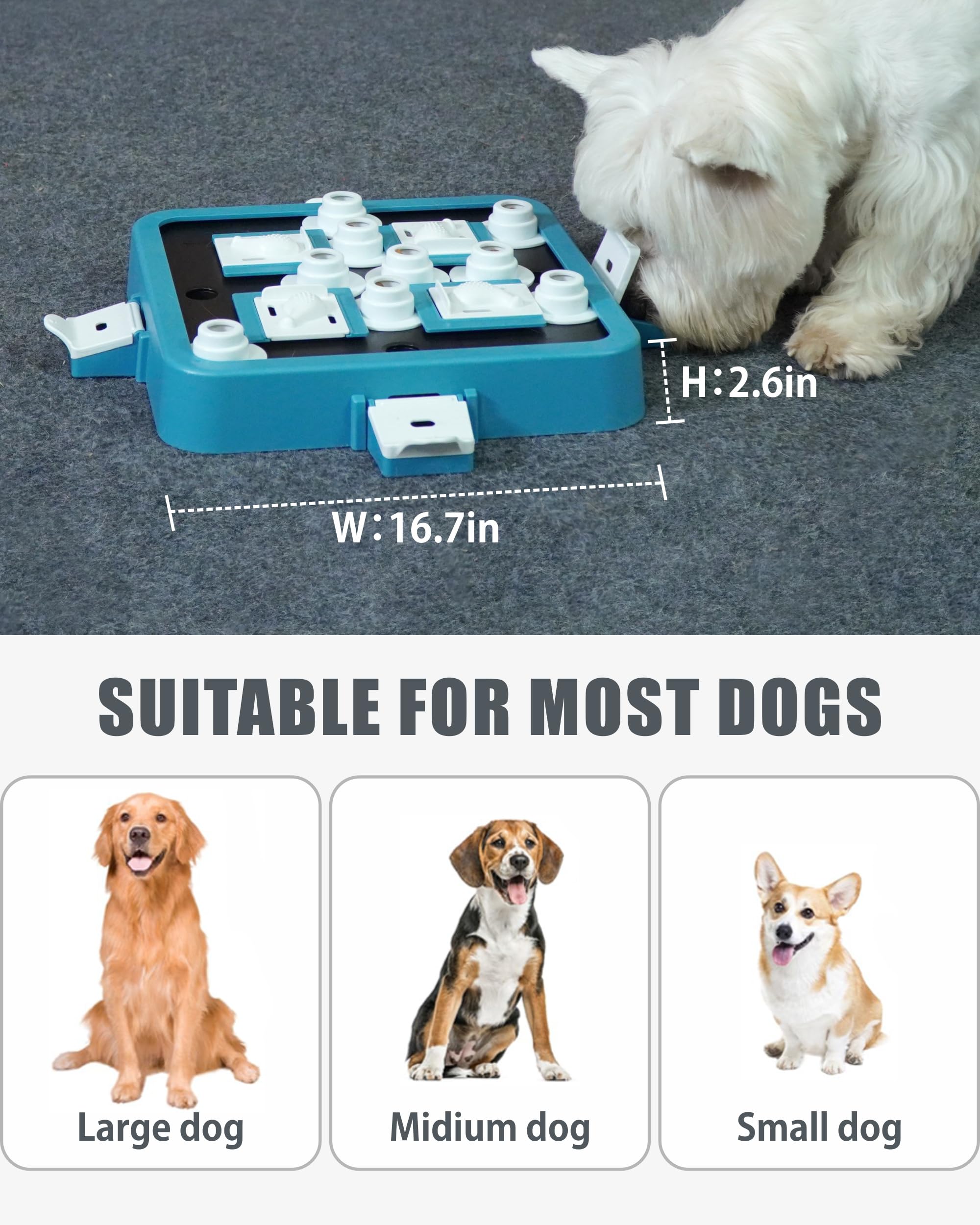 Interactive Dog Puzzle Feeder Toy - Slow Treat Dispenser for Mental Stimulation & Enrichment, Fun Brain Games for Dogs (Green) - Perfect for Boredom Relief & Training Sessions