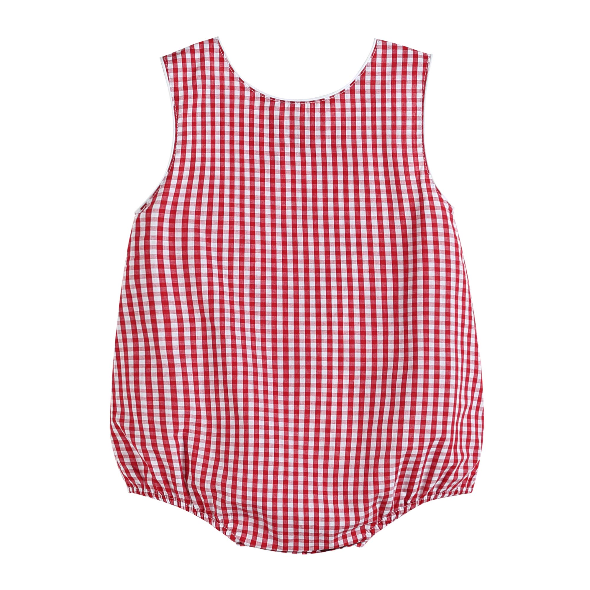 Adorable Baby & Toddler Seersucker/Gingham Bubble Romper - Perfect for Boys & Girls Summer Outfits, Playdates & Photo Shoots