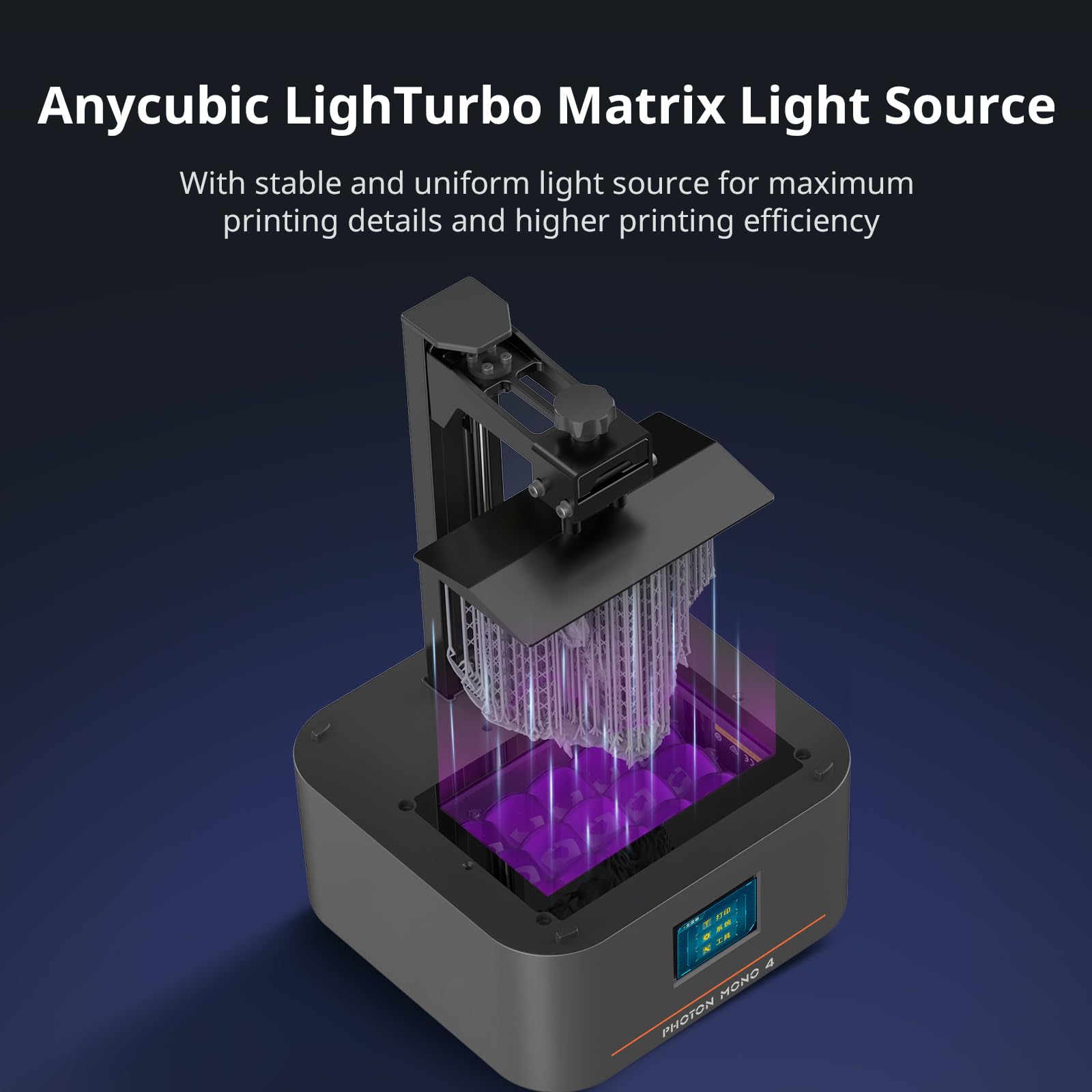 ANYCUBIC Photon Mono 4 10K Resin 3D Printer with 7-inch Mono LCD Screen, Upgraded LighTurbo Matrix, 6.04