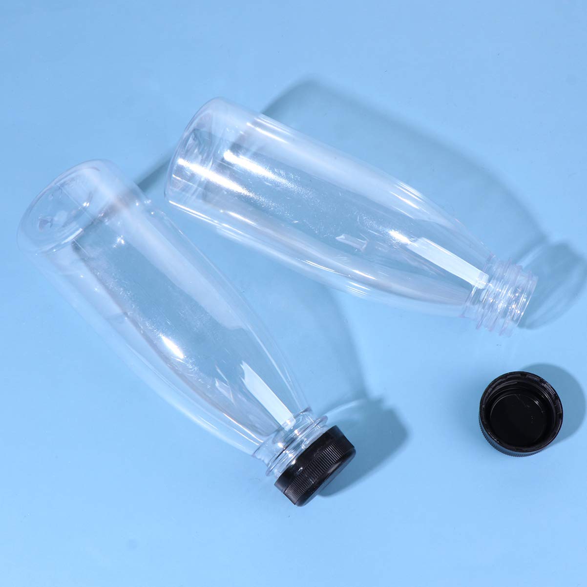 6pcs Empty Juice Bottles for Pet Storage & DIY - Cabilock