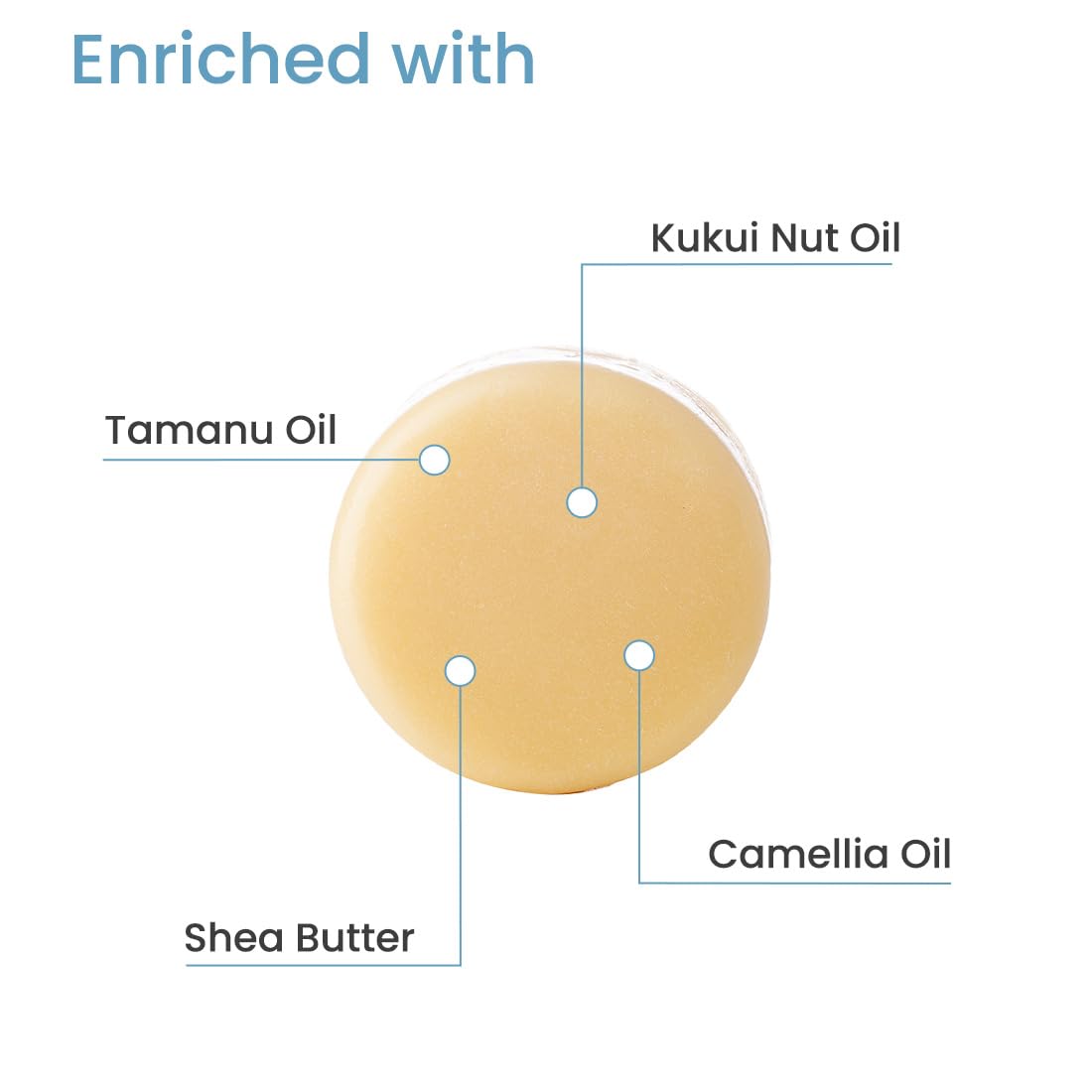 Organic Hair Conditioner for Frizz Control & Dry Hair Repair - Hydrating Tamanu Oil & Shea Butter Formula for Shine & Volume - Sulfate & Paraben Free - 80g - Perfect for Daily Hair Care & Salon-Quality Results at Home