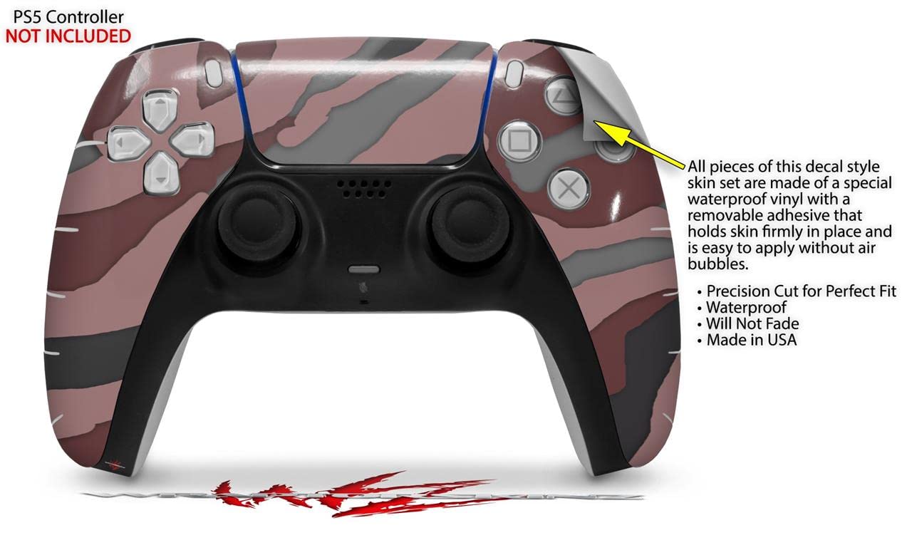 PS5 DualSense Controller Skin Wrap - Camouflage Pink for Gaming & Protection