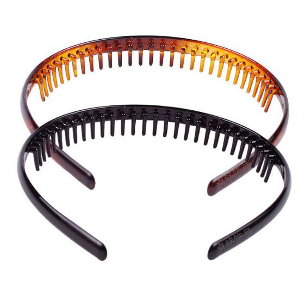 Suoirblss 8PCS Plastic Hair Combs & Headbands Set - Durable Hair Accessories for Women & Men (Style01) - Perfect for Salon Styling, Home Use & Travel