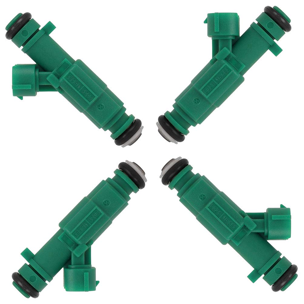 4Pcs Fuel Injectors Set ANGLEWIDE 35310-25200 - Compatible with Hyundai Sonata 2.4L (2006-2007), Kia Optima 2.4L (2006-2008), Kia Rondo 2.4L (2007-2009) - 4 Holes Design for Improved Fuel Efficiency - Perfect for Engine Performance Upgrades & DIY Car Repairs