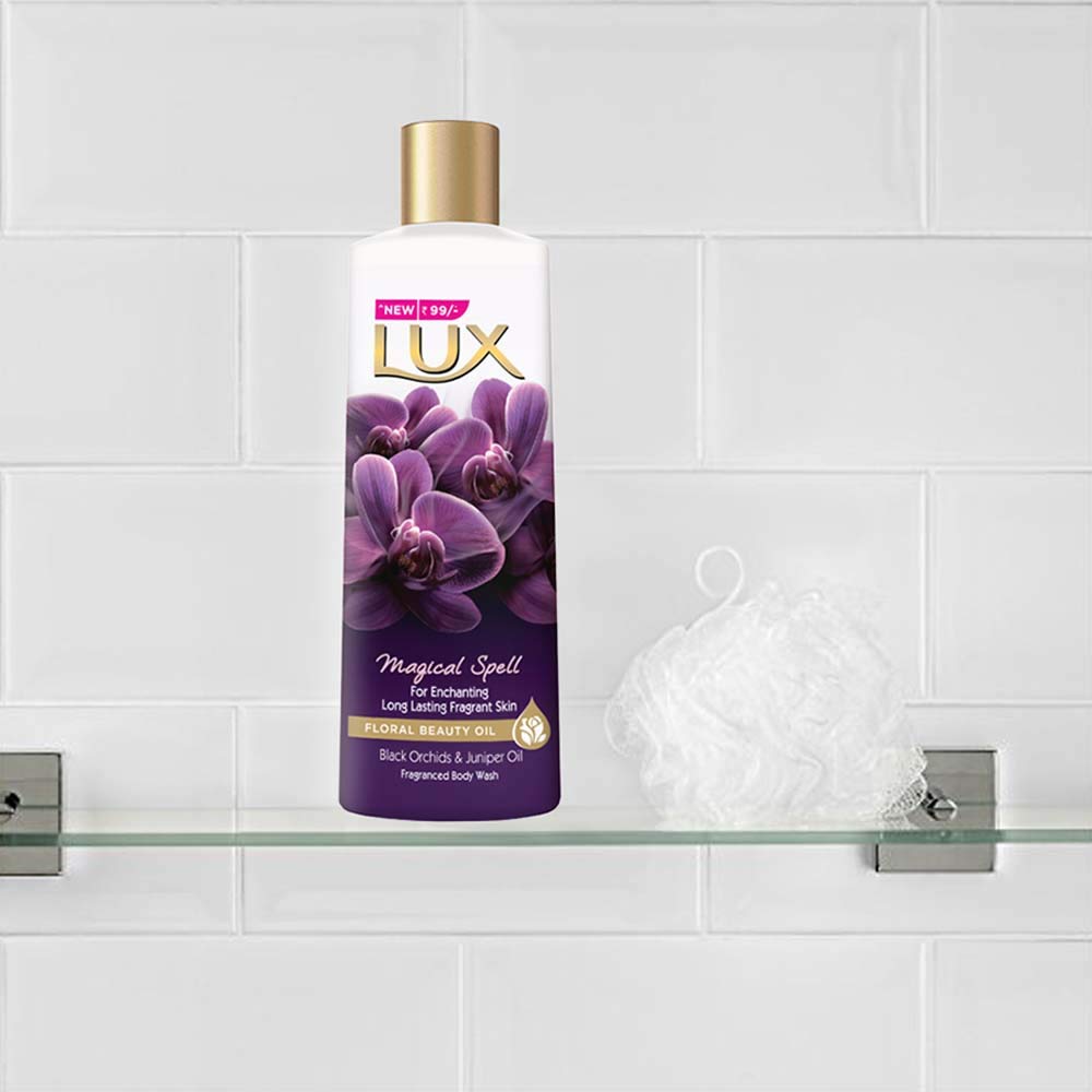 Lux Magical Spell Body Wash with Black Orchids & Juniper Oil - 8oz/235ml - Moisturizing & Aromatherapy Shower Gel for Relaxation & Self-Care Rituals