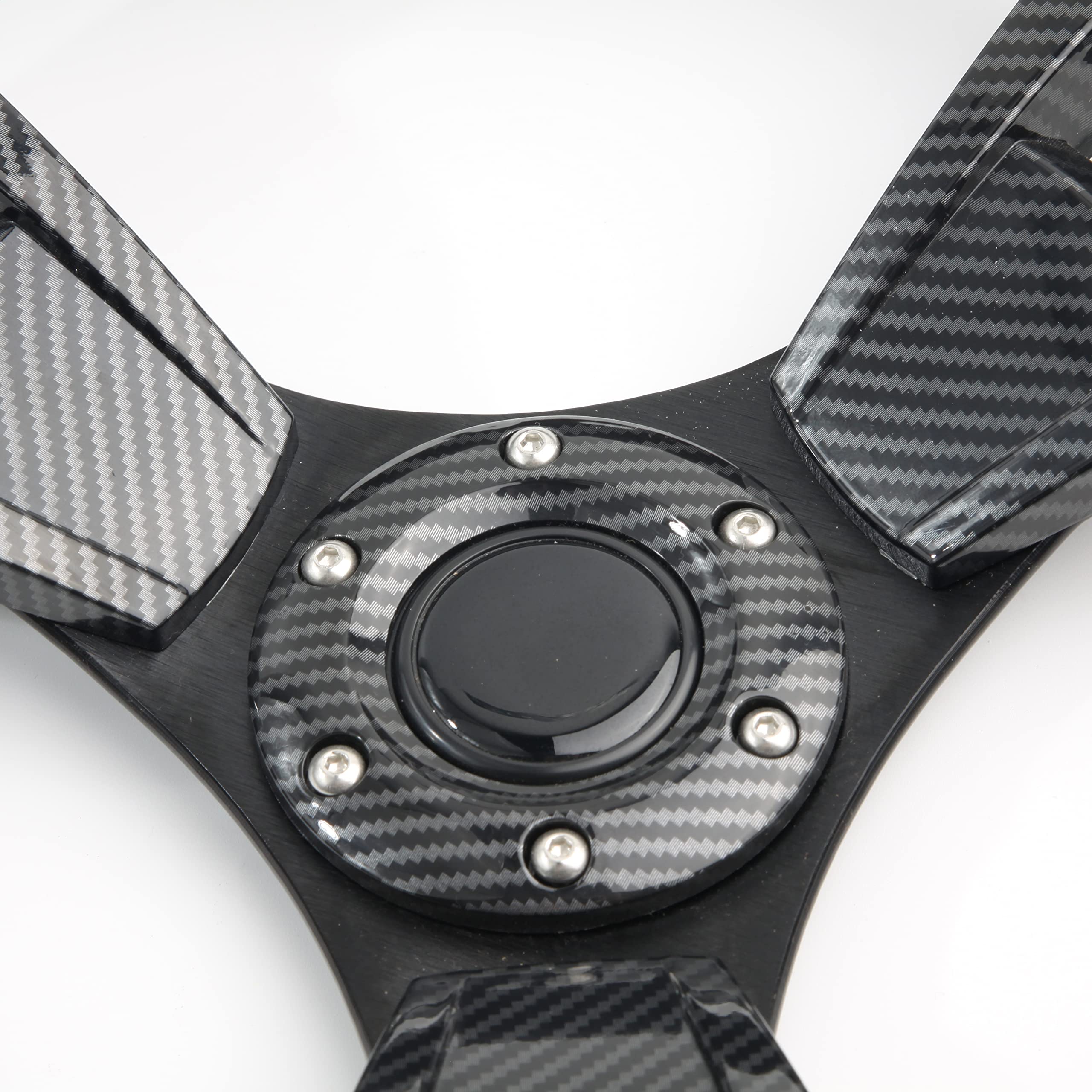 14-Inch Carbon Fiber Golf Cart Steering Wheel - Compatible with Club Car DS, Precedent, EZGO & Yamaha - Lightweight & Durable Replacement - Perfect for Golf Courses, Resorts & Private Communities