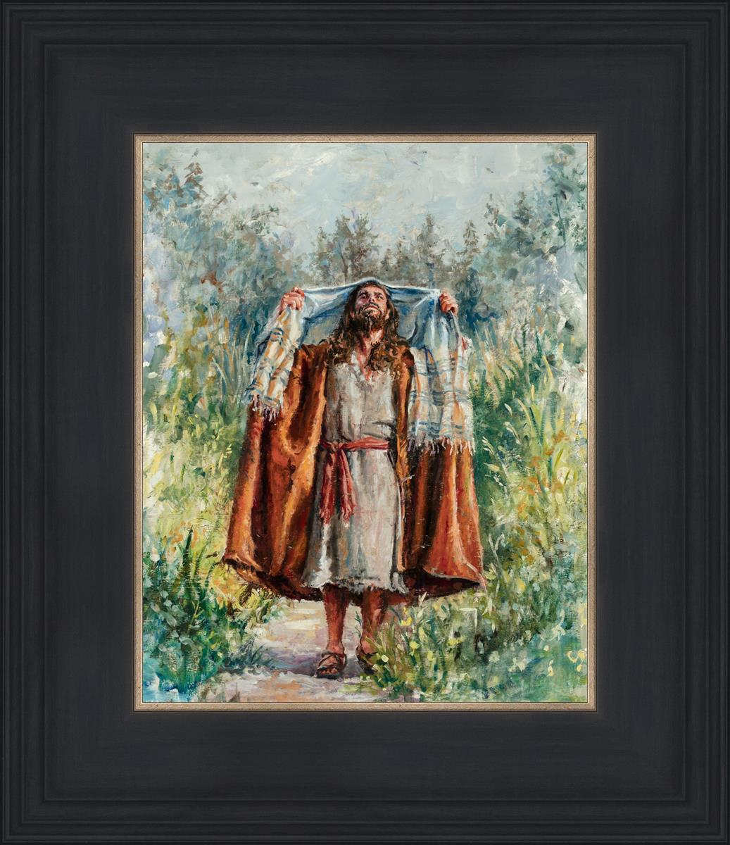 Jesus in the Wilderness - Religious Wall Art for Home & Church Decor - Inspirational Christian Gift for Prayer & Meditation Spaces