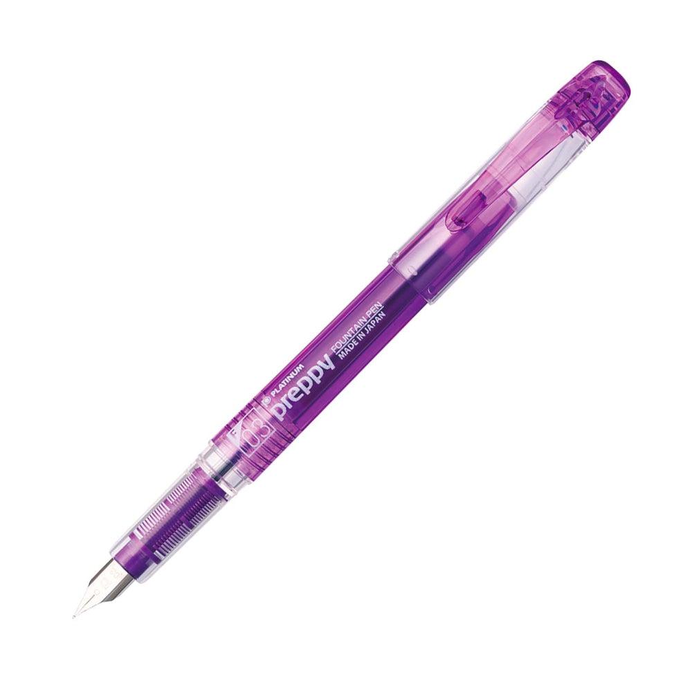 Premium Platinum Preppy Fountain Pen - Smooth Writing Fine Nib for Calligraphy, Note Taking & Gift Giving - Ideal for Students, Professionals & Pen Enthusiasts