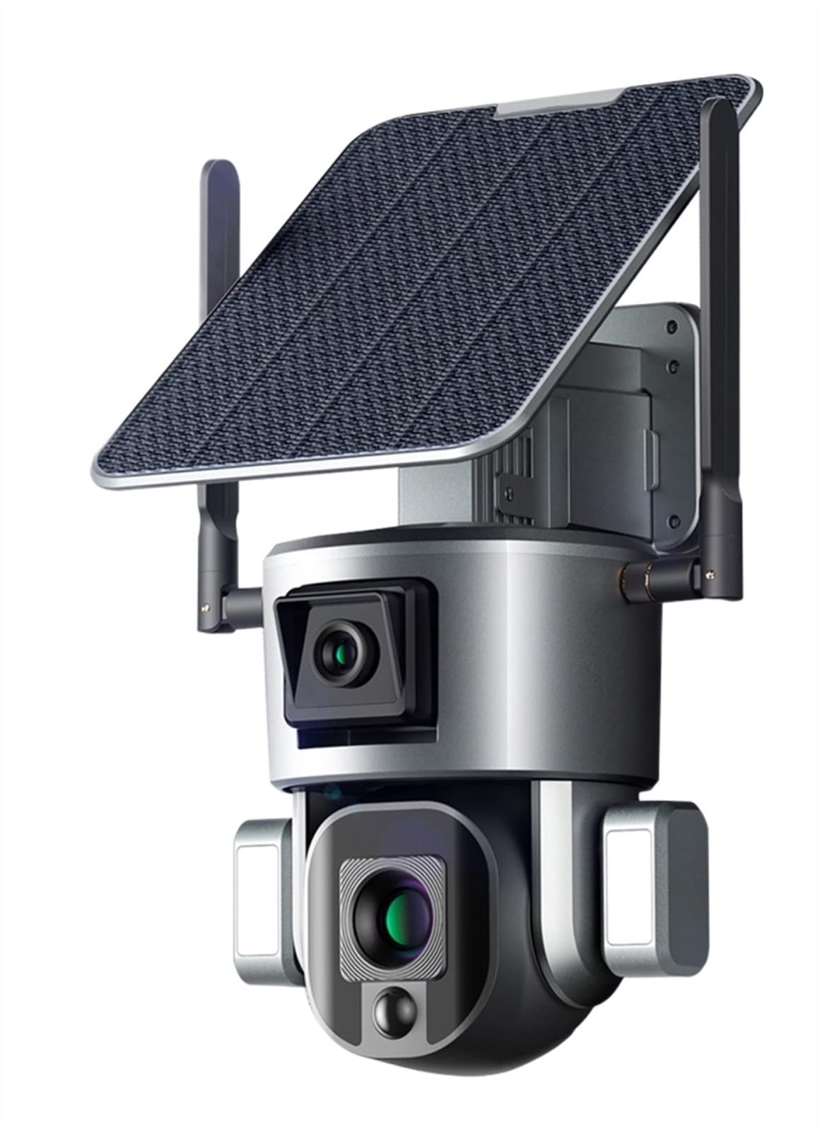 MEIVIYA 4K 8MP Solar Security Camera Outdoor - 360° PTZ with 10X Zoom, 4G SIM/WiFi Connectivity, Human Detection & Color Night Vision (4G 10X Zoom 32GB) - Ideal for Home Security, Yard Monitoring & Property Protection