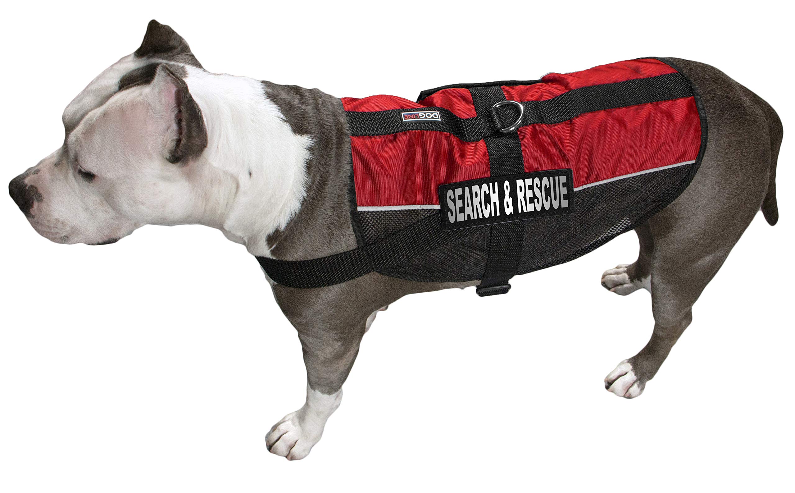 Dogline Search & Rescue Removable Velcro Patches for Small & Medium Dogs - Perfect for Training, Identification & Outdoor Adventures
