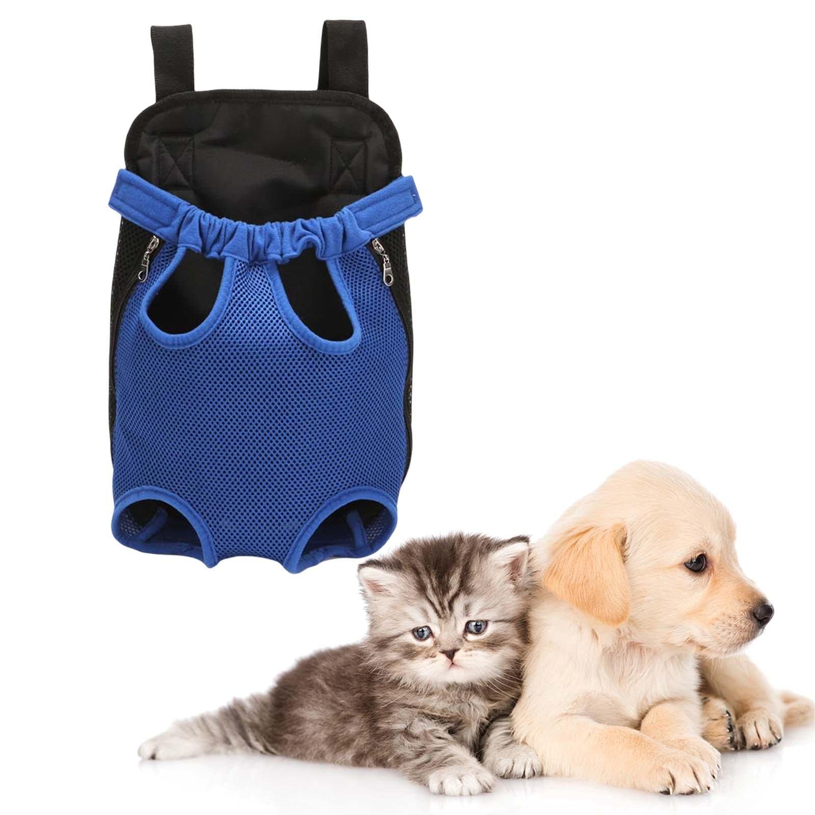 BNF® Pet Carrier Backpack for Small Dogs & Cats - Breathable Legs Out Design, Travel Approved, Lightweight & Comfortable (Blue) - Perfect for Air Travel, Hiking, and Outdoor Adventures