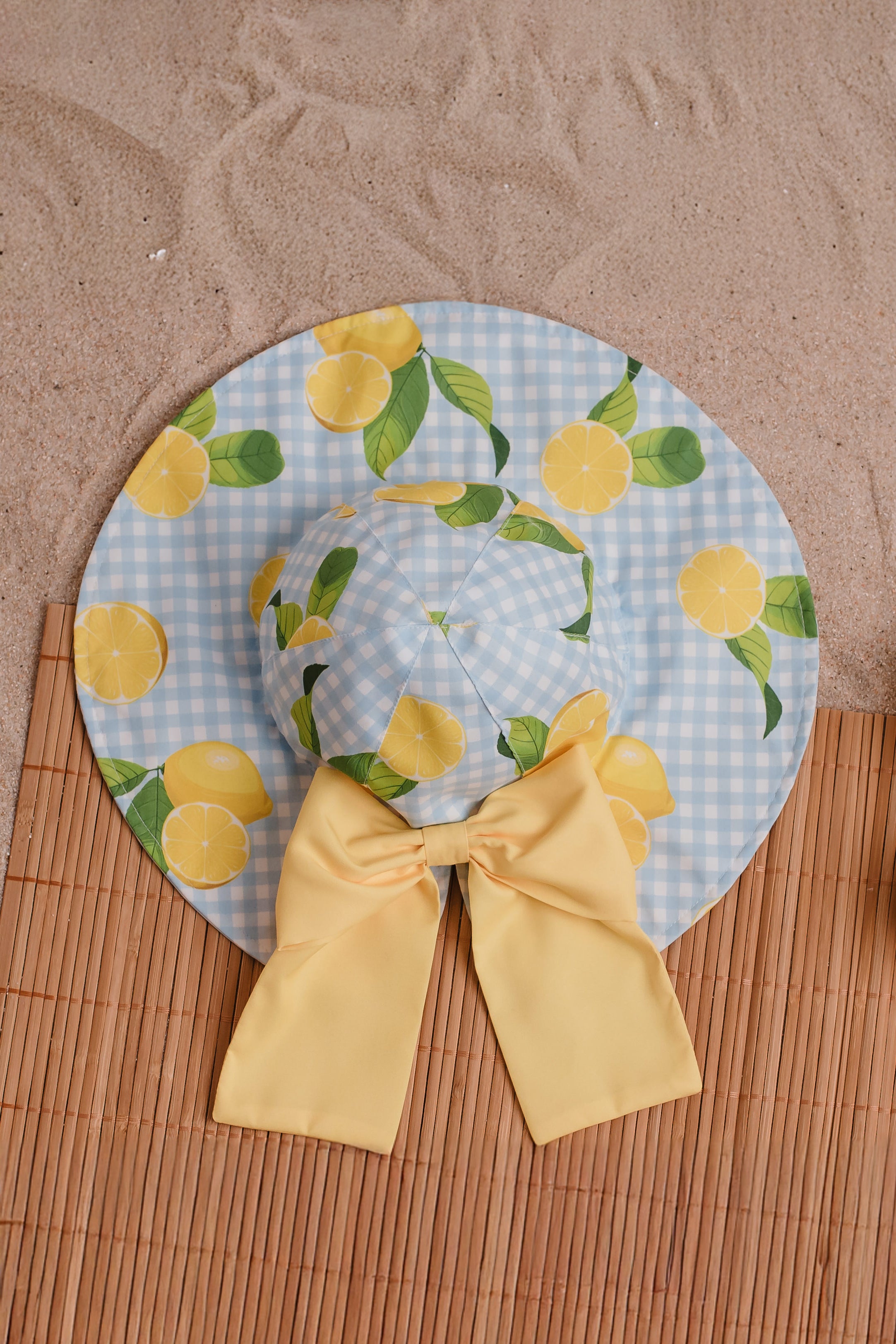 Preorder Stylish Lemons Sun Hat for Women - UPF 50+ UV Protection, Wide Brim Summer Beach Hat for Outdoor Activities, Travel, and Gardening