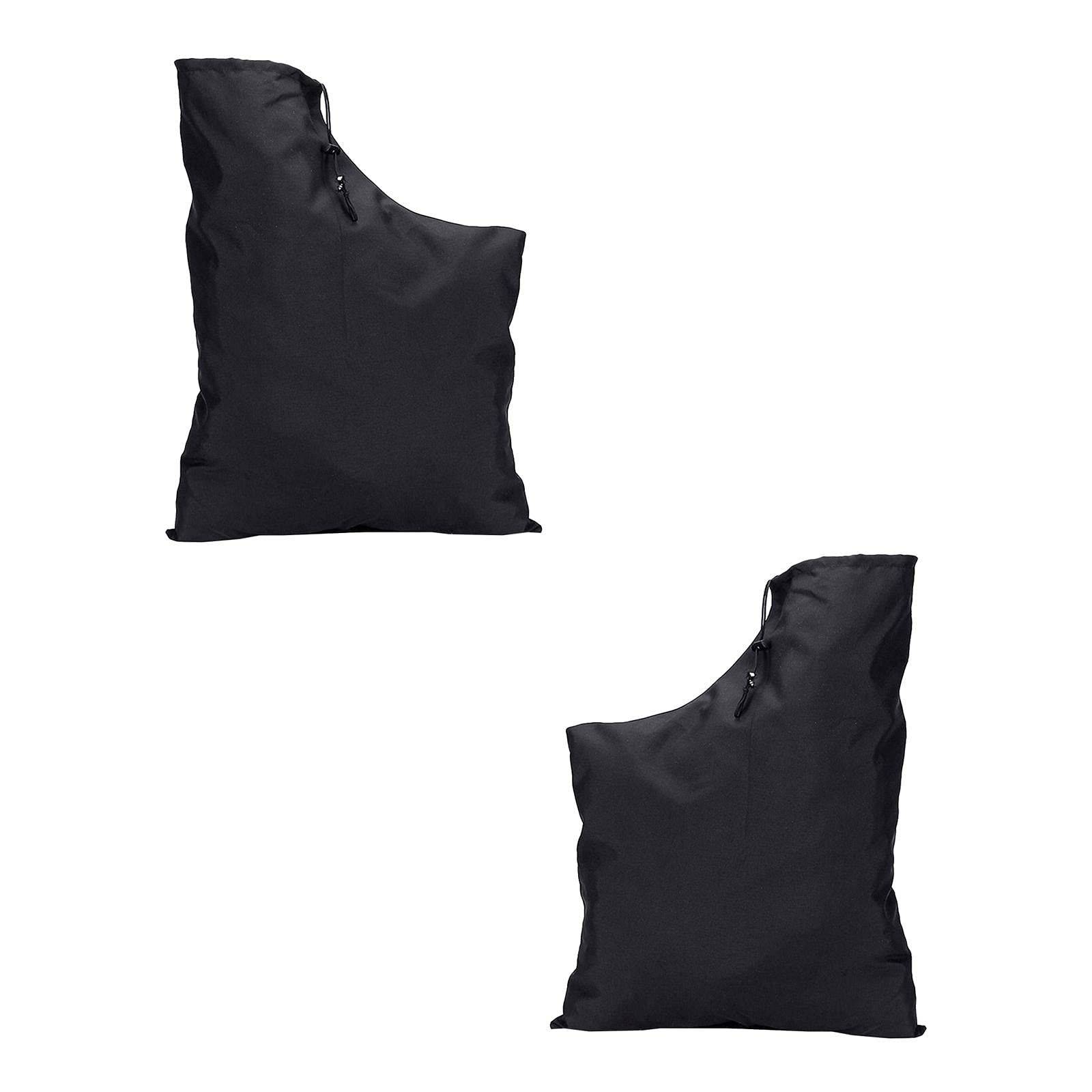 BESPORTBLE 2-Pack Black Heavy-Duty Vacuum Storage Bags for Leaf Blower - Garden Waste Collection, Yard Cleanup & Leaf Disposal - Durable Cloth Leaf Pouch for Outdoor Lawn Maintenance & Composting